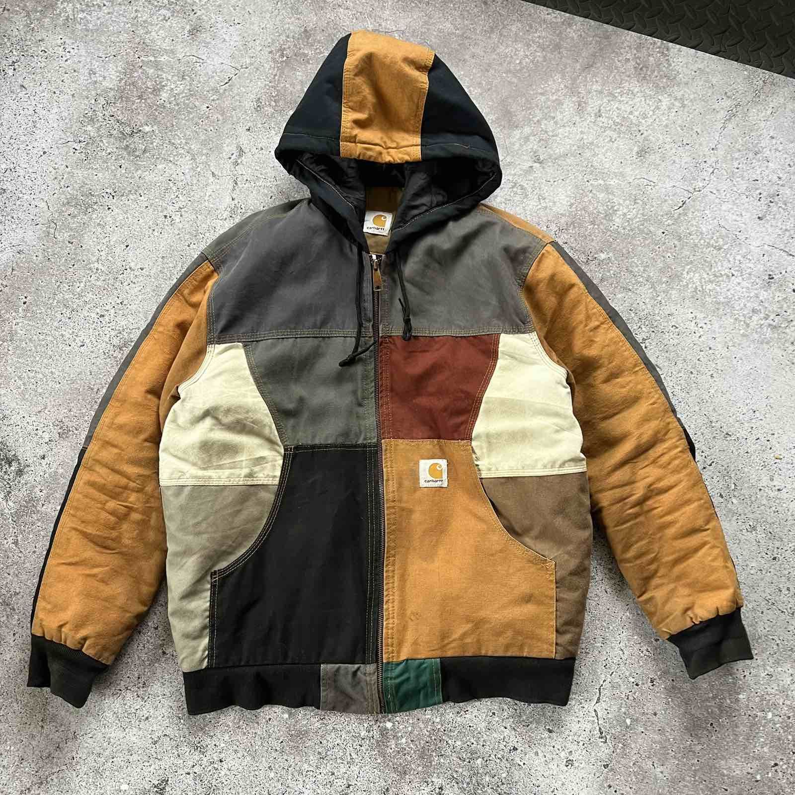 Carhartt Rare Carhartt Remake Rework Patchwork Jacket 90s Sz L Size US L / EU 52-54 / 3 - 1 Thumbnail
