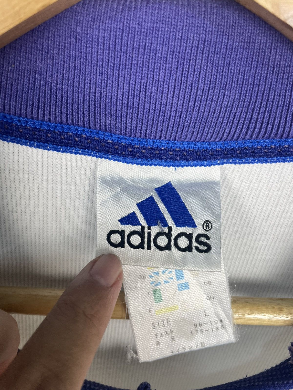 Adidas Vintage Adidas Polo Size US L / EU 52-54 / 3 - 6 Thumbnail