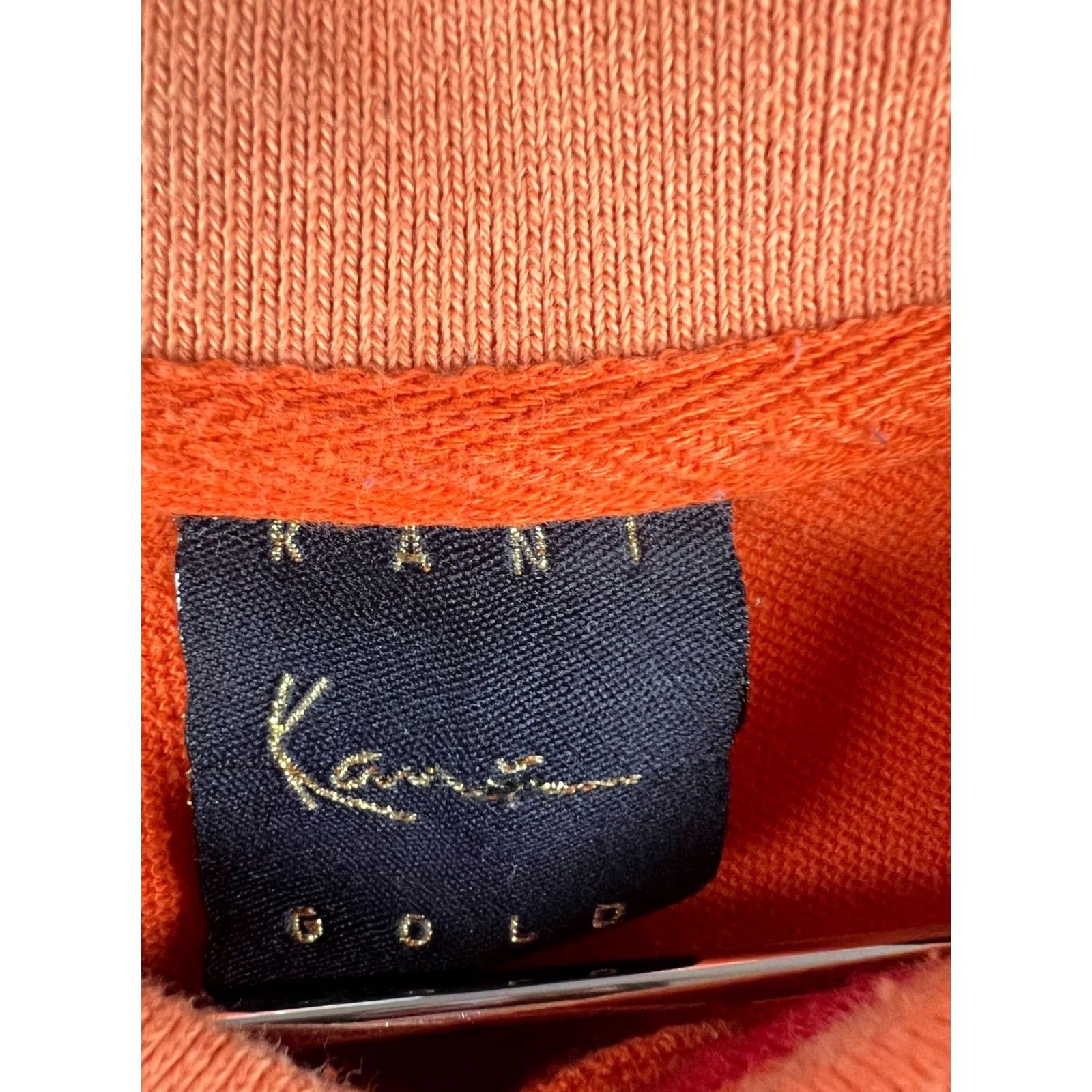 Karl Kani VINTAGE Karl Kani Gold Striped Polo Shirt XL Men’s Orange Polo Short Sleeve Hip Hop Shirt VTG Mens XL Size US XL / EU 56 / 4 - 3 Thumbnail