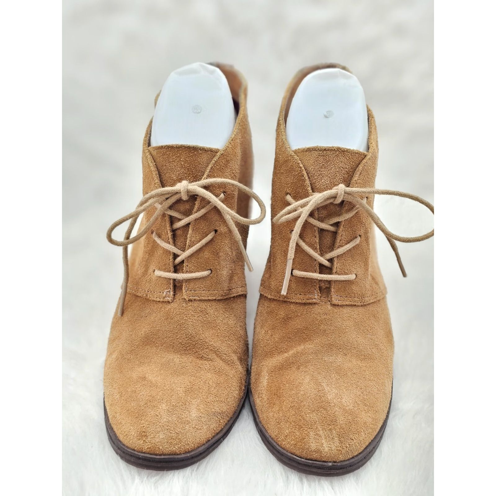 Etienne Aigner Etienne Aigner Camelot E-Zita Ankle Bootie Women 8 1/2 M Leather Lace Up Wedge Size US 9 / IT 39 - 6 Thumbnail