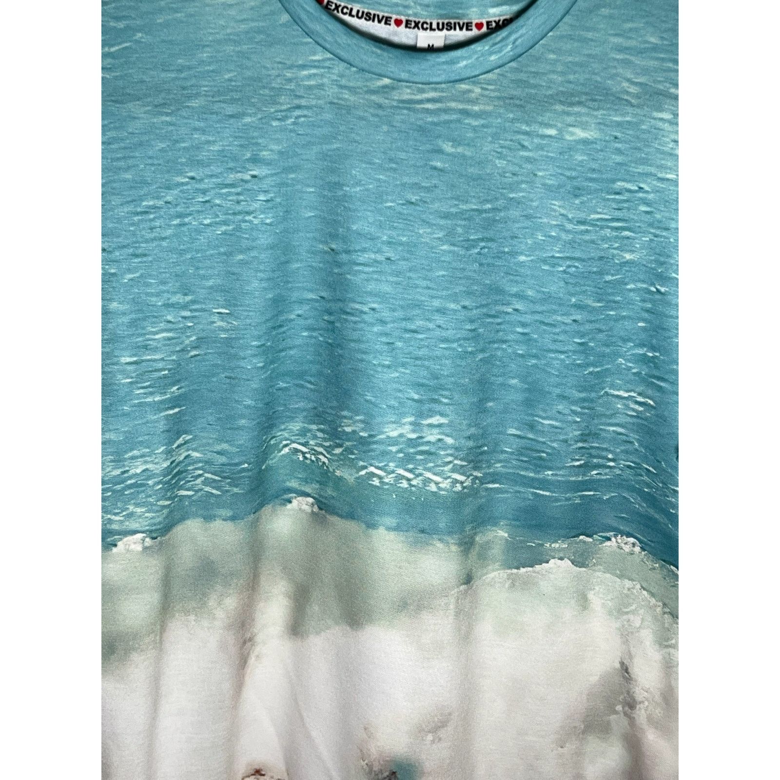 Other Women's Casual Beach Wave Surf Print Short Sleeve Shirt Size XXL / US 16-18 / IT 52-54 - 5 Thumbnail