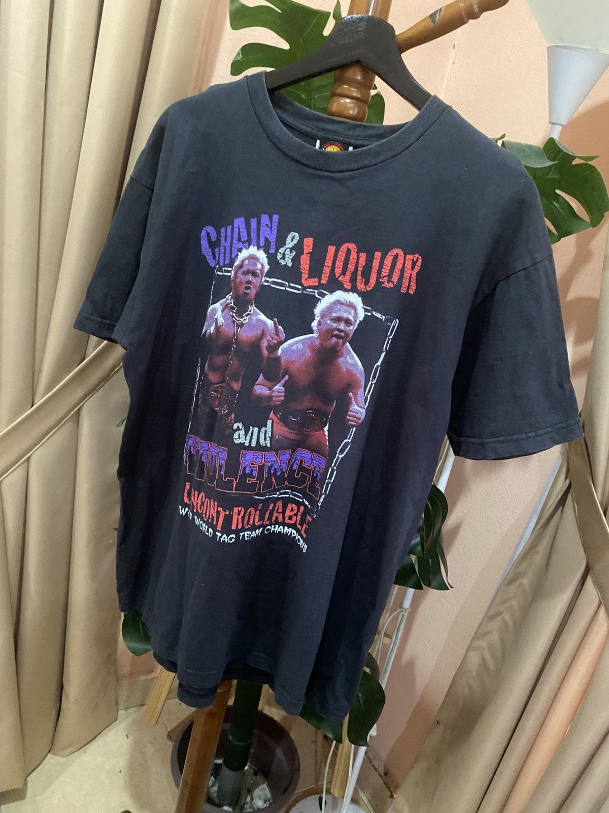 Vintage NJPW “Chain & Liquor and Violence” Tag Team – MVP TEAM Size US L / EU 52-54 / 3 - 2 Thumbnail
