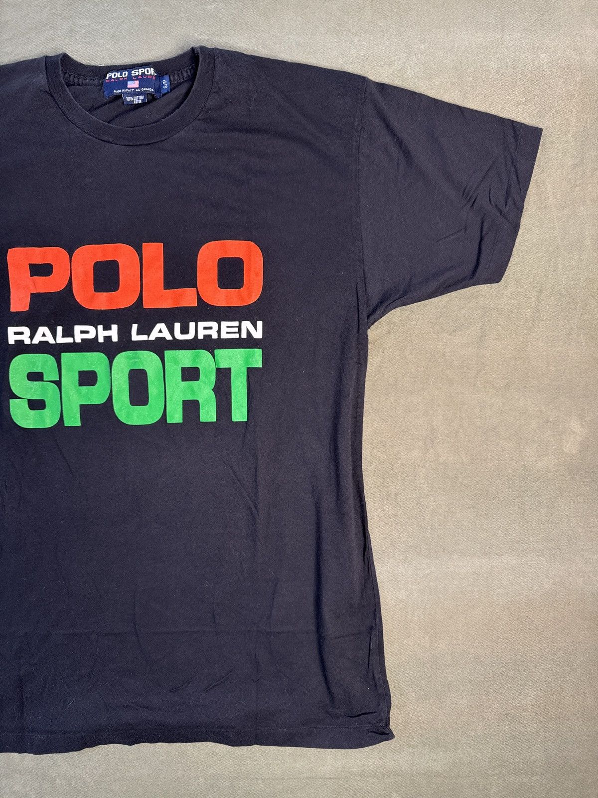 Polo Ralph Lauren Vintage 90s Polo Sport Ralph Lauren Spellout Tee Black Size US S / EU 44-46 / 1 - 3 Thumbnail