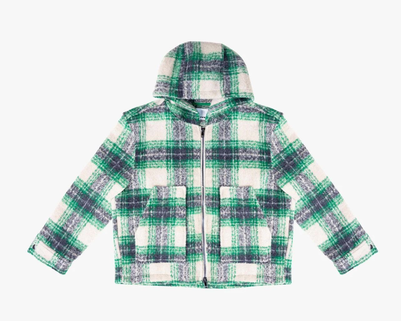 EPTM mohair flannel jacket green M