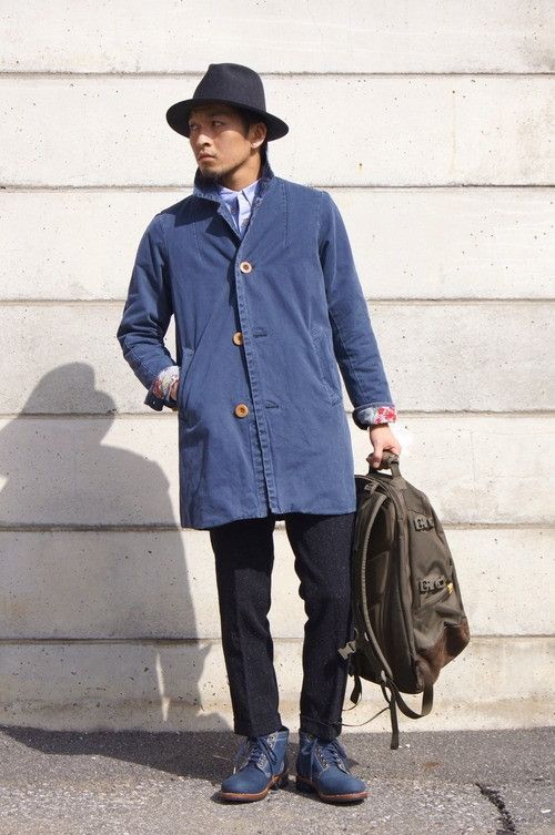 Visvim SS14 Mies Coat Indigo Blue Size US M / EU 48-50 / 2 - 3 Thumbnail