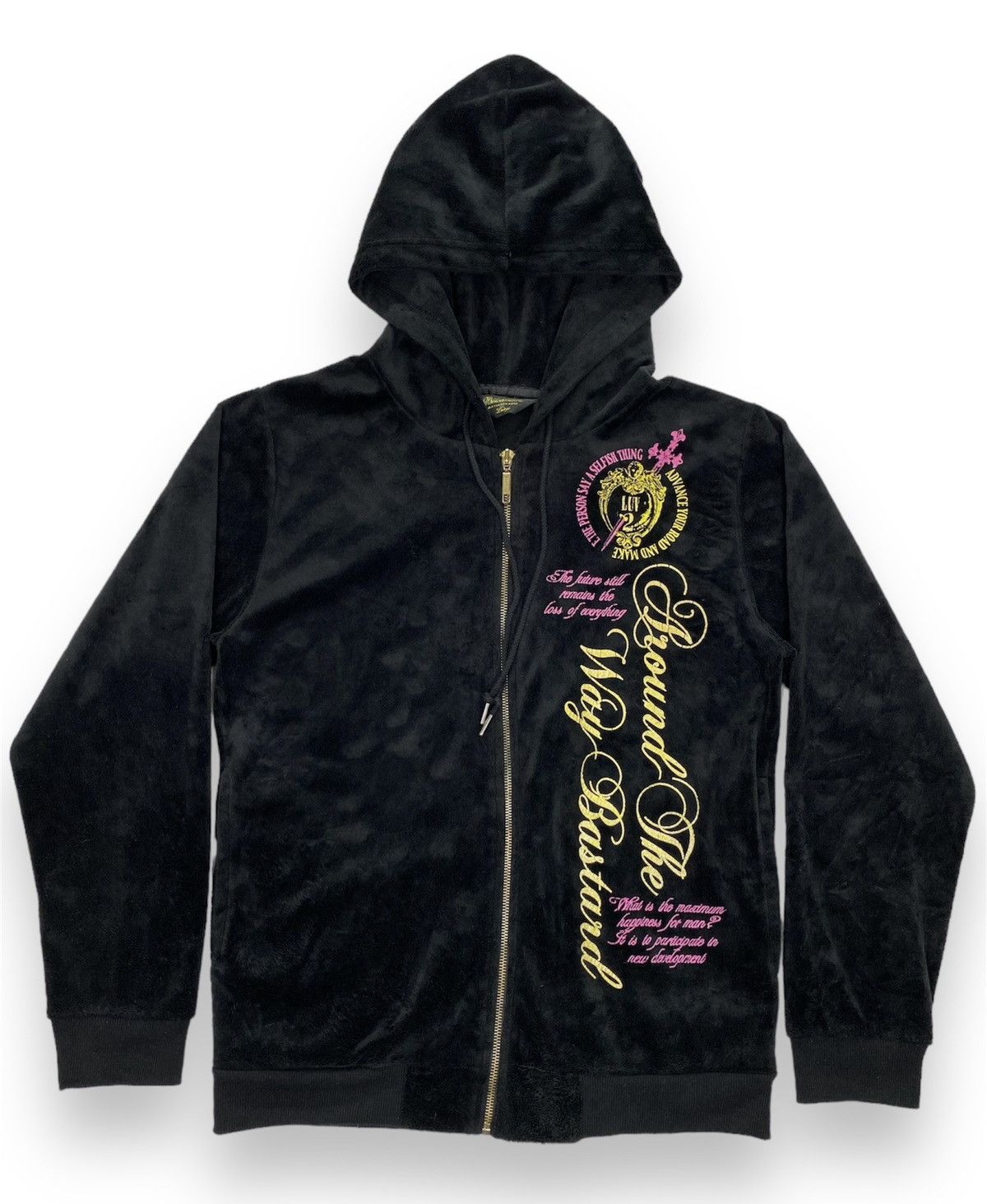 Japanese Brand Beaumere Aristocratic Velvet Fleece Hoodie Size US S / EU 44-46 / 1 - 2 Thumbnail