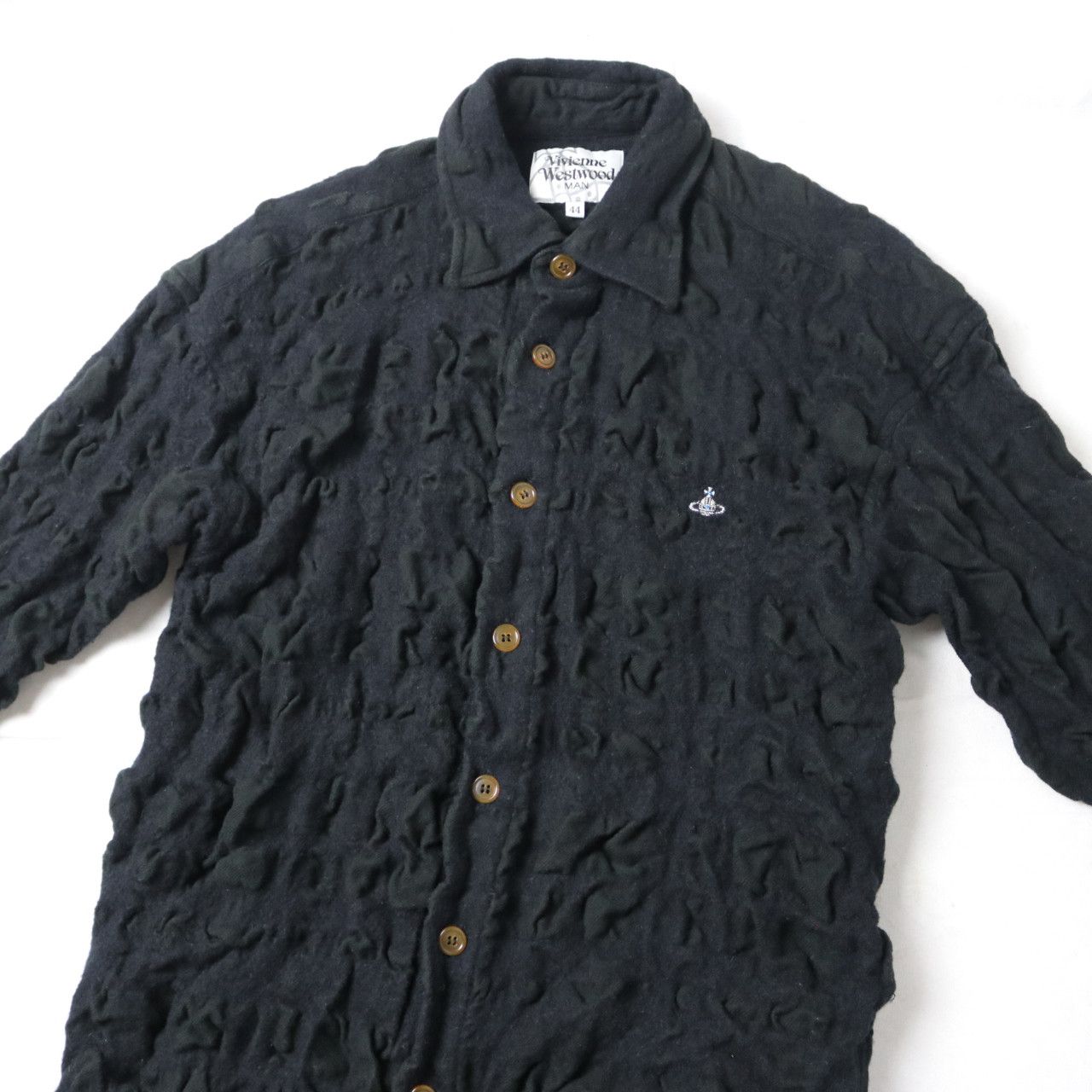 Vivienne Westwood Rare Vivienne Westwood crinkle textured shirt jacket Size US S / EU 44-46 / 1 - 1 Thumbnail