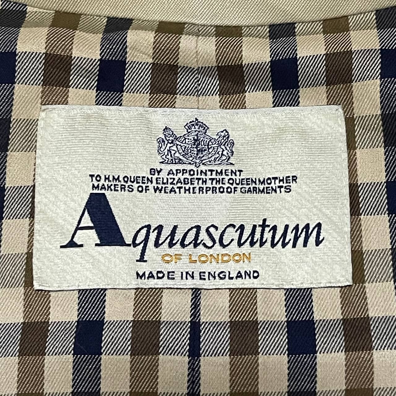 Aquascutum Vintage Aquascutum of London Trench Coat Checkered Size US M / EU 48-50 / 2 - 12 Thumbnail