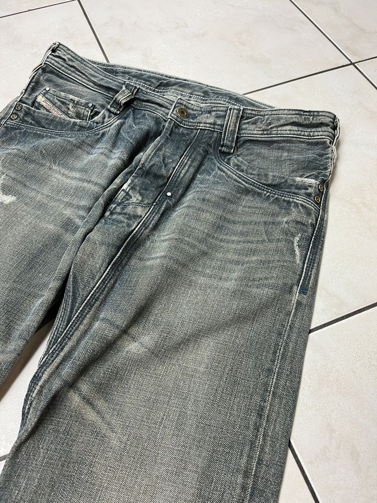 Diesel × Vintage Vintage rare Diesel timmen distressed y2k jeans pants washed Size US 32 / EU 48 - 10 Thumbnail