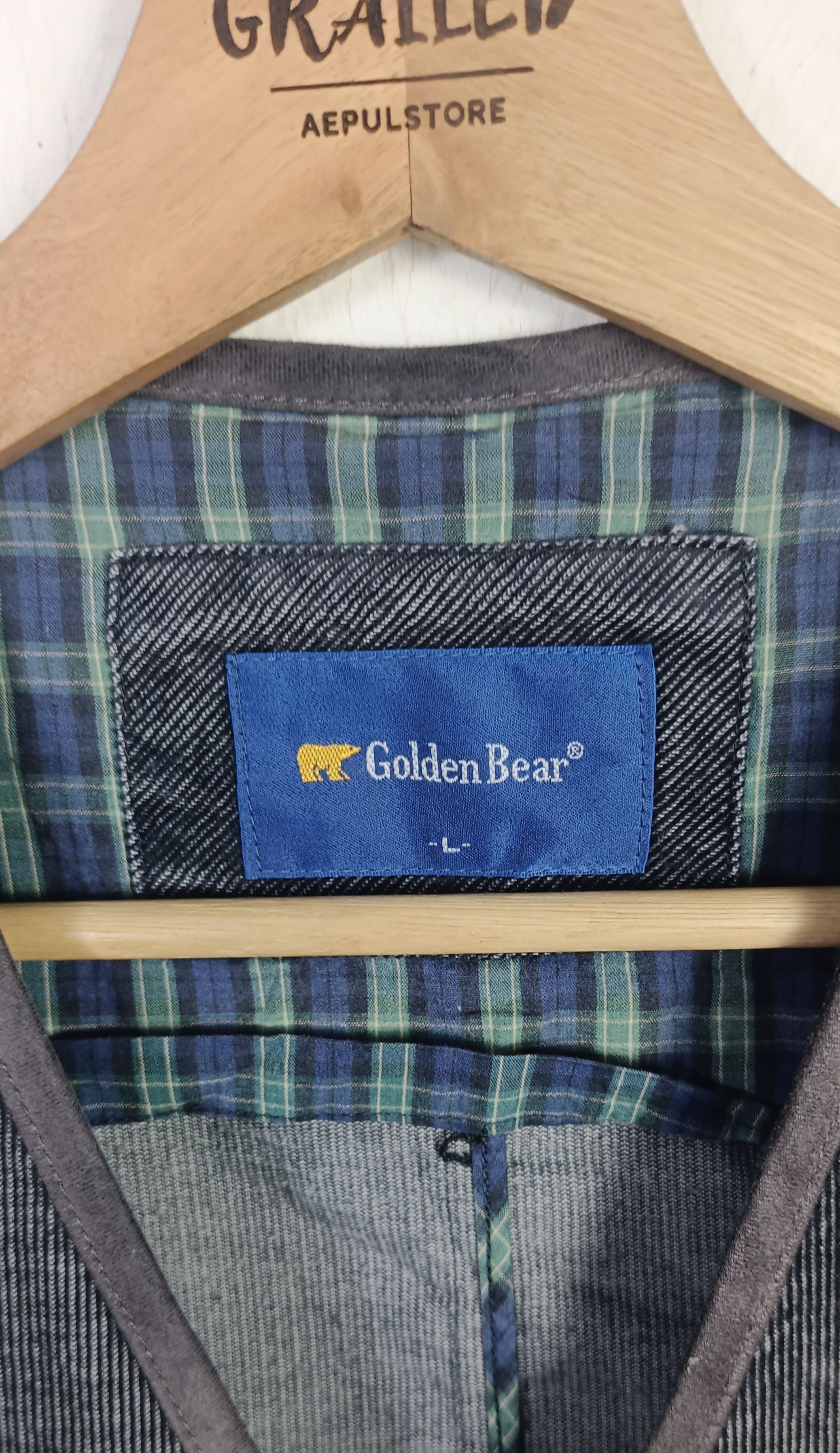 Golden Bear Golden Bear Coduroy Denim Flannel Linned Overvest Size US M / EU 48-50 / 2 - 8 Thumbnail