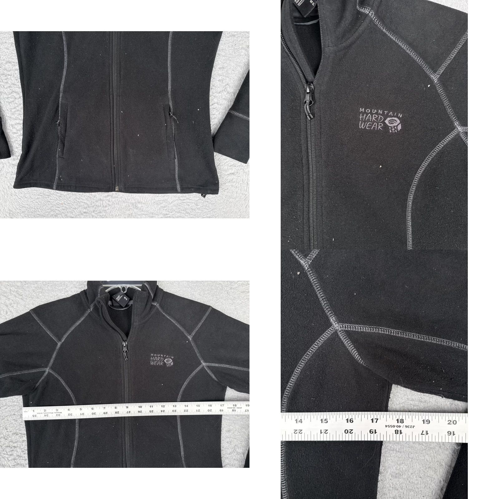 Mountain Hardwear Mountain Hardwear Jacket Womens Small Black Fleece Full Zip Pockets Outdoor Poly Size S / US 4 / IT 40 - 8 Thumbnail
