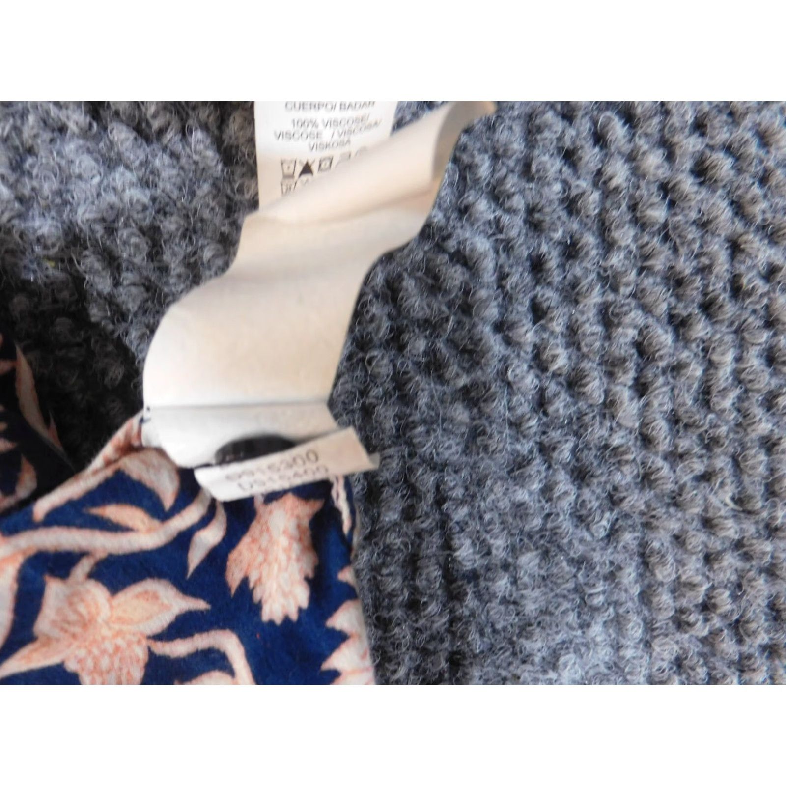 Lucky Brand Lucky Brand Button-Up Shirt Womens Medium Blue Floral Cotton Rayon Casual Coastal Size M / US 6-8 / IT 42-44 - 6 Thumbnail