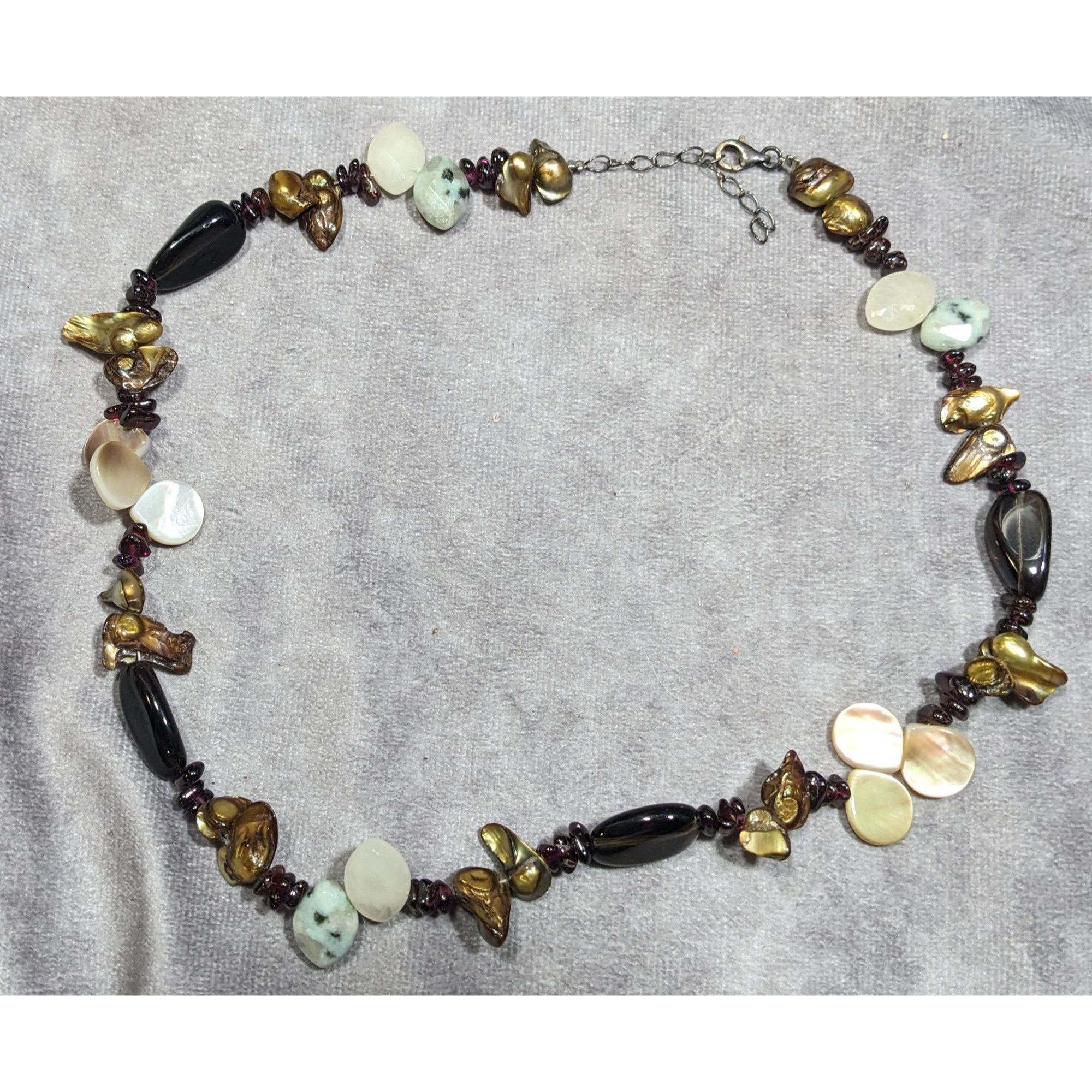 Handmade Mermaidcore Nature Inspired Shell Blister Pearl And Gemstone Size ONE SIZE - 6 Thumbnail