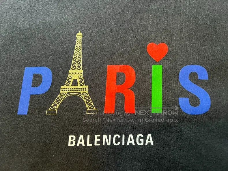 Balenciaga Balenciaga Paris print short sleeve T-shirt, regular fit, Size US XS / EU 42 / 0 - 3 Thumbnail
