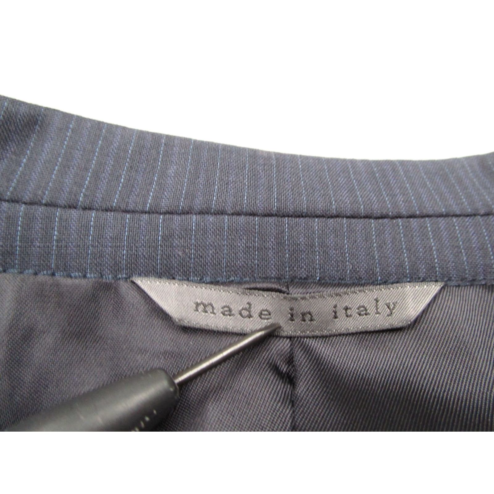 John Varvatos John Varvatos Jacket Mens 38 Regular Blue Striped 2 Button Wool Made in Italy Size US XXS / EU 40 - 5 Thumbnail