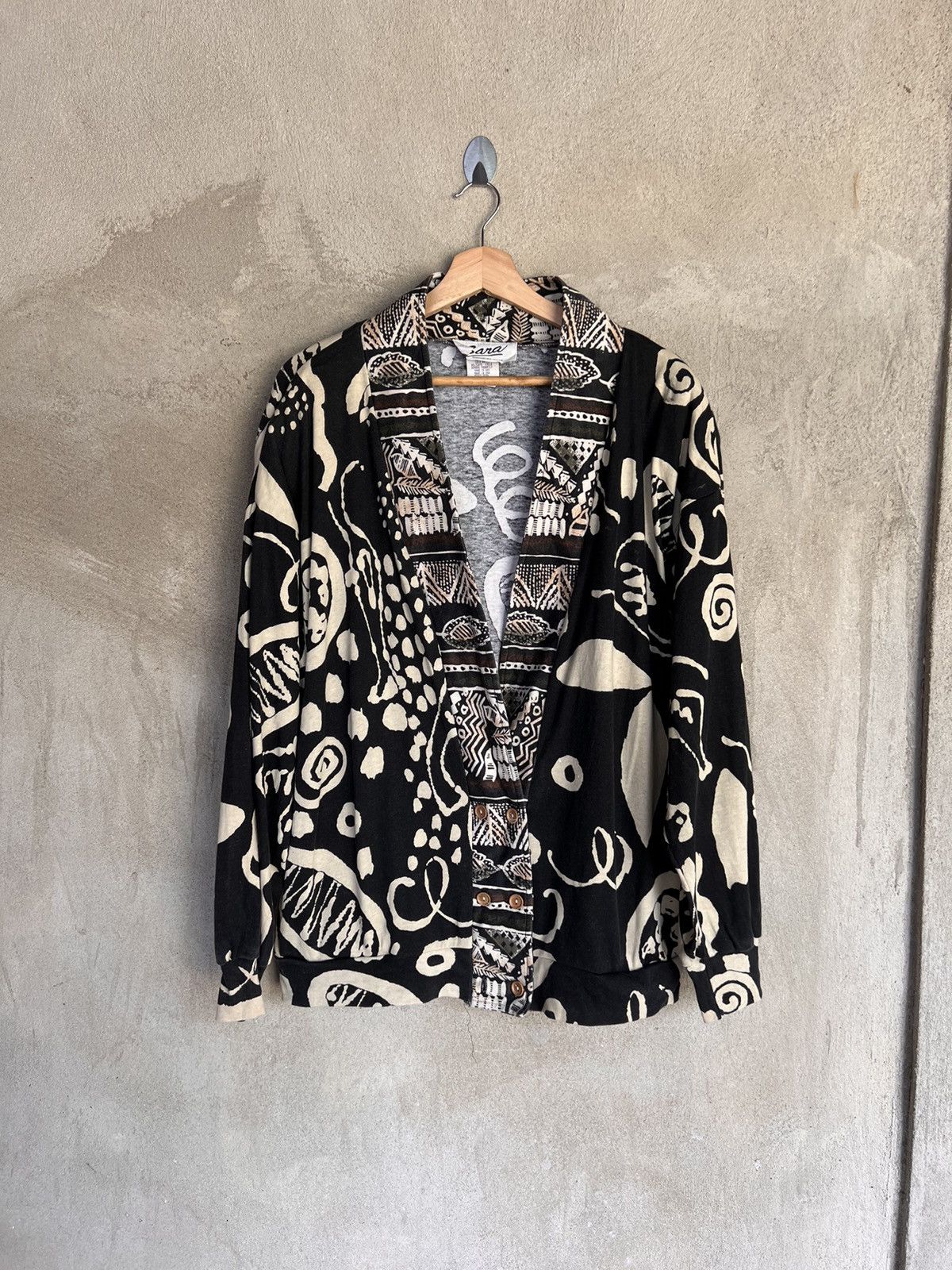Vintage Vintage Sara Art Cardigan Jacket Size US M / EU 48-50 / 2 - 2 Thumbnail