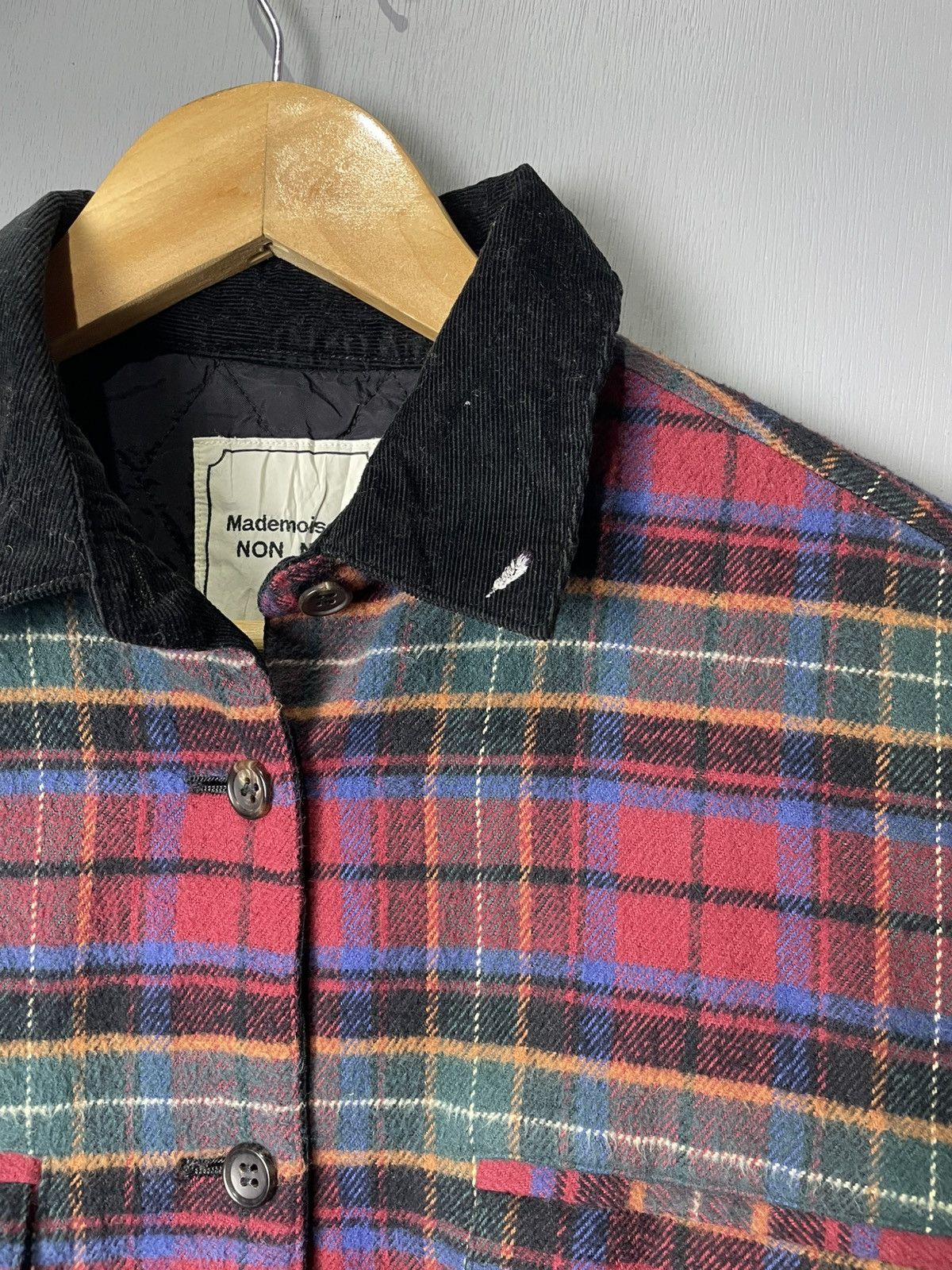 Mademoiselle Non Non Mademoiselle NON NON JAPAN tartan design flannel shirt Size US M / EU 48-50 / 2 - 4 Thumbnail