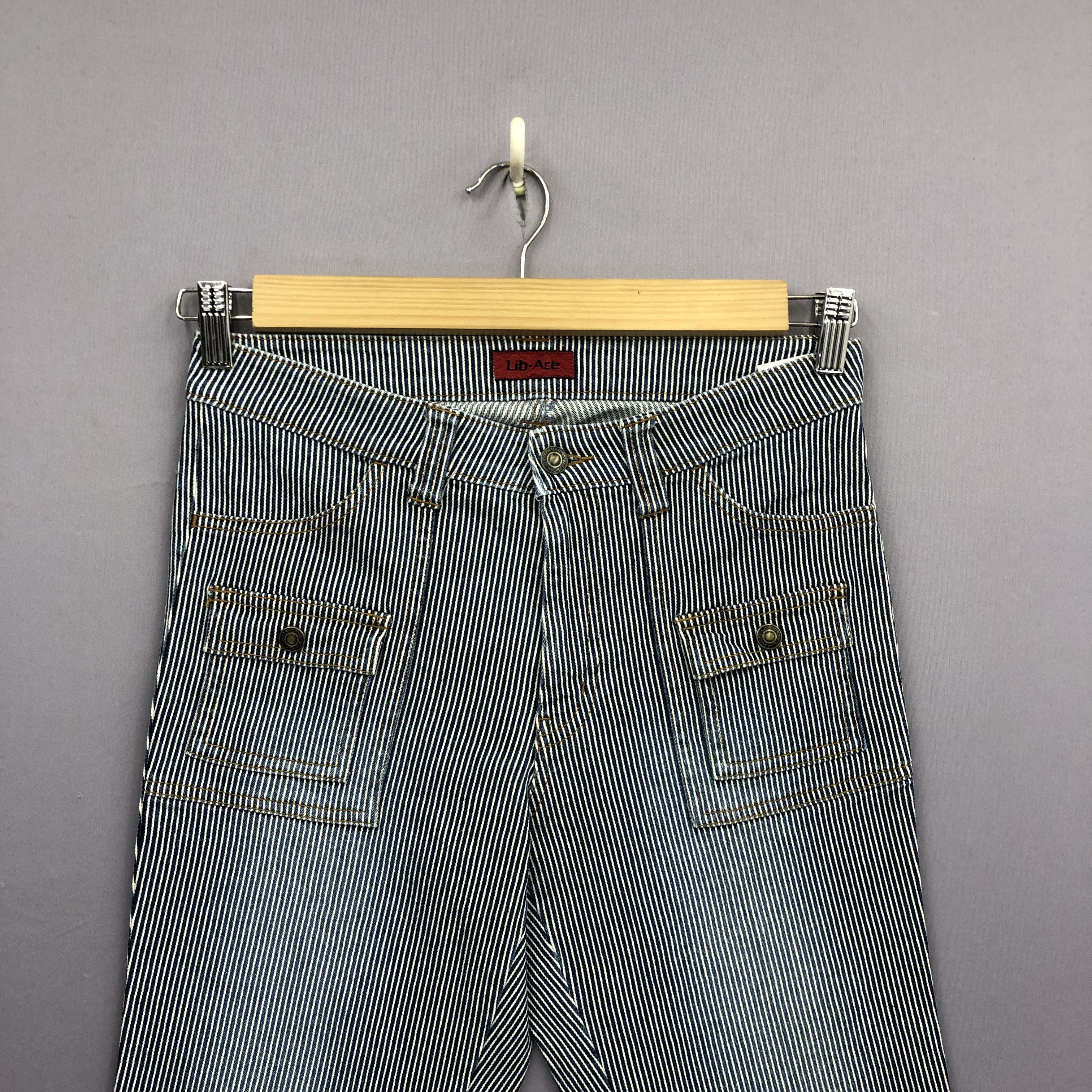 Japanese Brand Vintage Lib Ace Hickory Bush Pants Japanese Jeans Denim Size US 30 / EU 46 - 3 Thumbnail