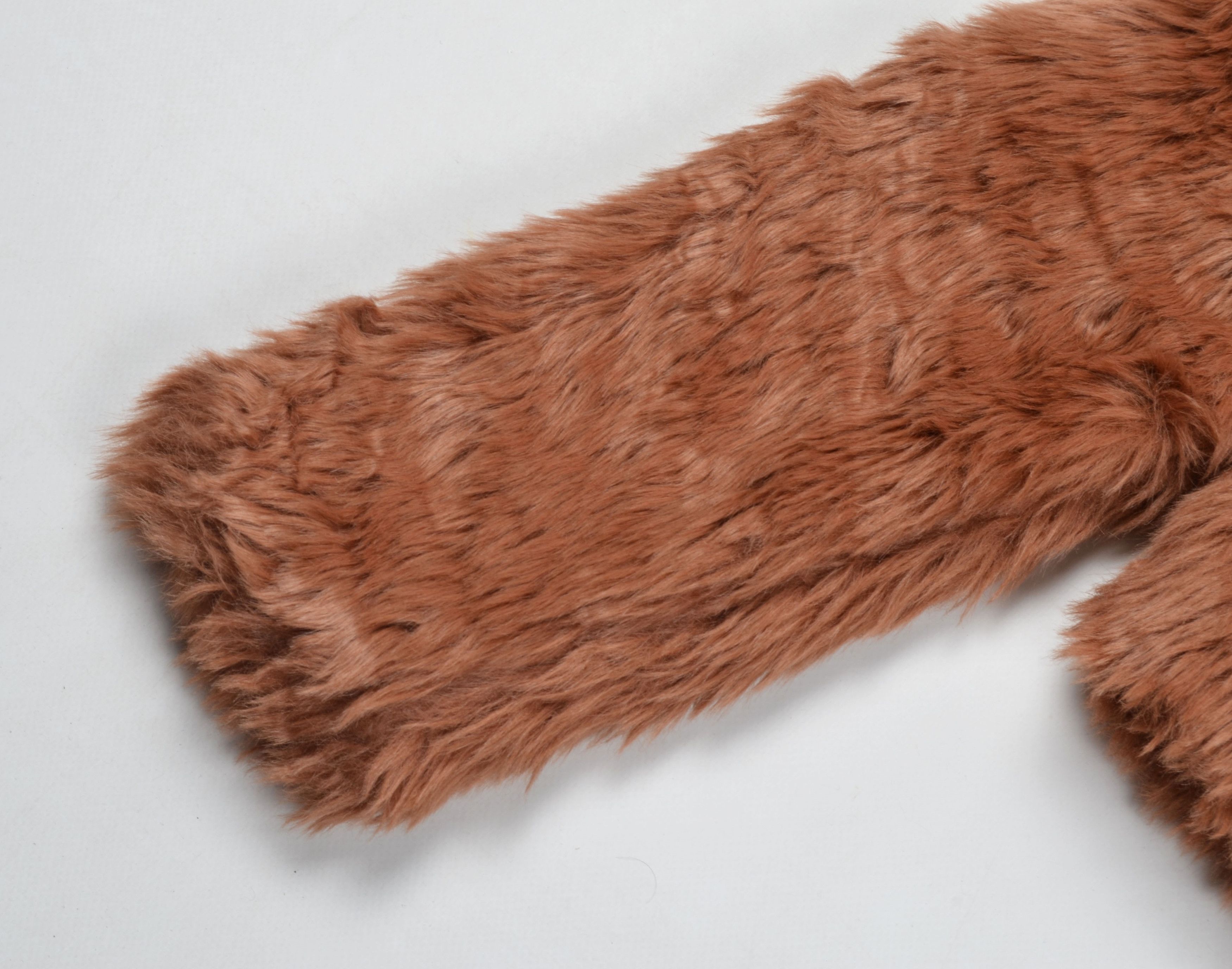 Abercrombie & Fitch × Vintage Abercrombie & Fitch Y2K Faux Fur Glam Coquette Cropped Coat Size XS / US 0-2 / IT 36-38 - 7 Thumbnail