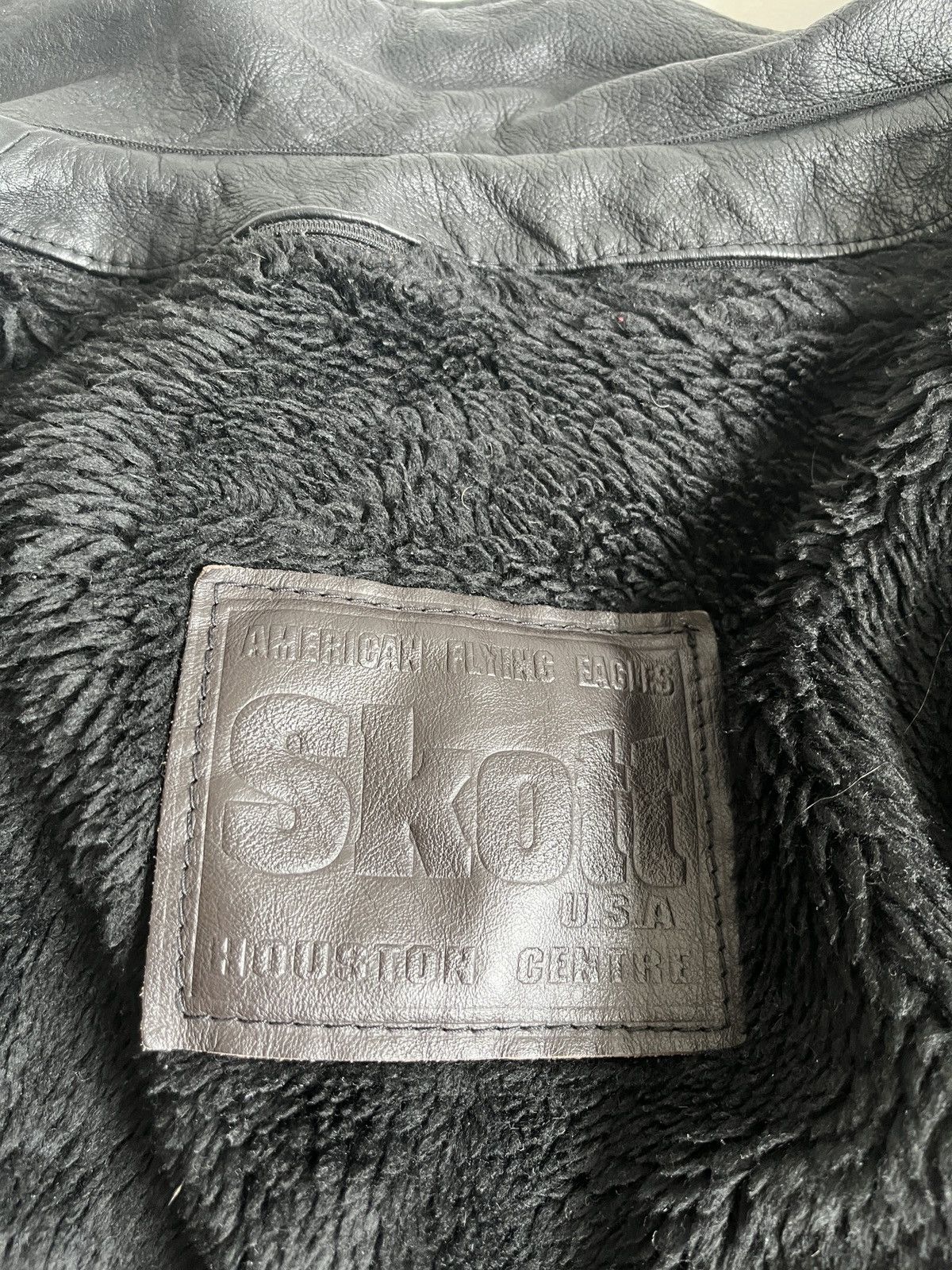 Vintage 90s Leather Flight Jacket Size US L / EU 52-54 / 3 - 4 Thumbnail