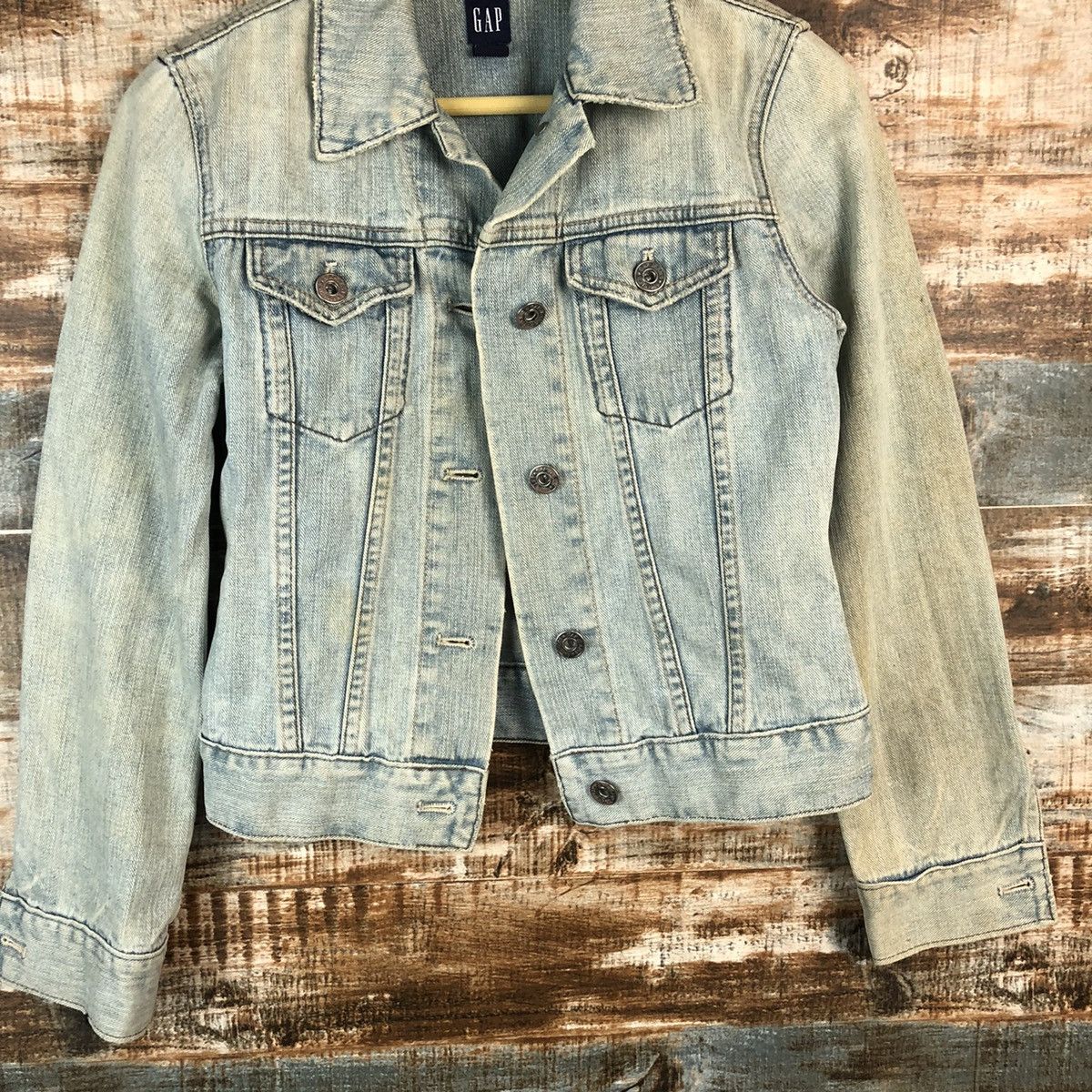 Gap × Vintage Vintage Denim Jacket Gap Blue #970 Size XXS / US 00 / IT 34 - 3 Thumbnail