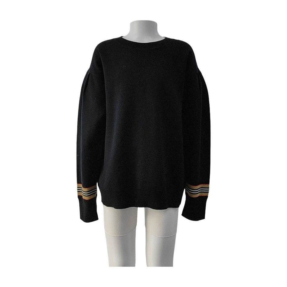 Burberry Burberry Striped Cuff Wool Sweater 12Y Size US XXS / EU 40 - 1 Thumbnail