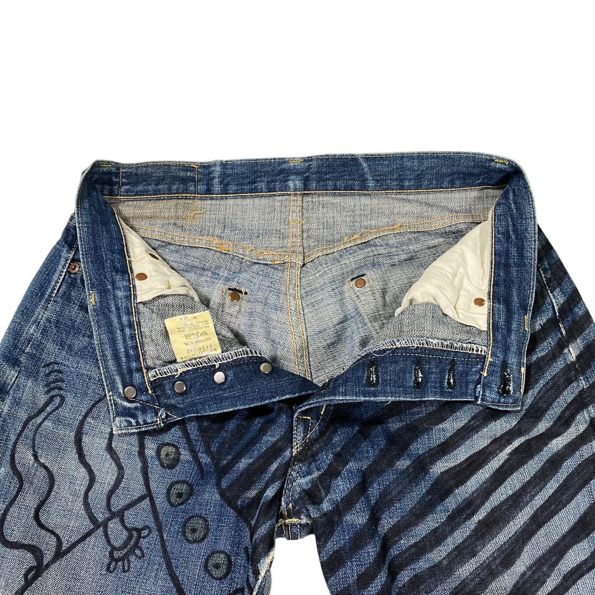 If Six Was Nine × Le Grande Bleu (L.G.B.) × OMNIGOD Omnigod Selvedge Jeans Doodle Design Size US 32 / EU 48 - 5 Thumbnail