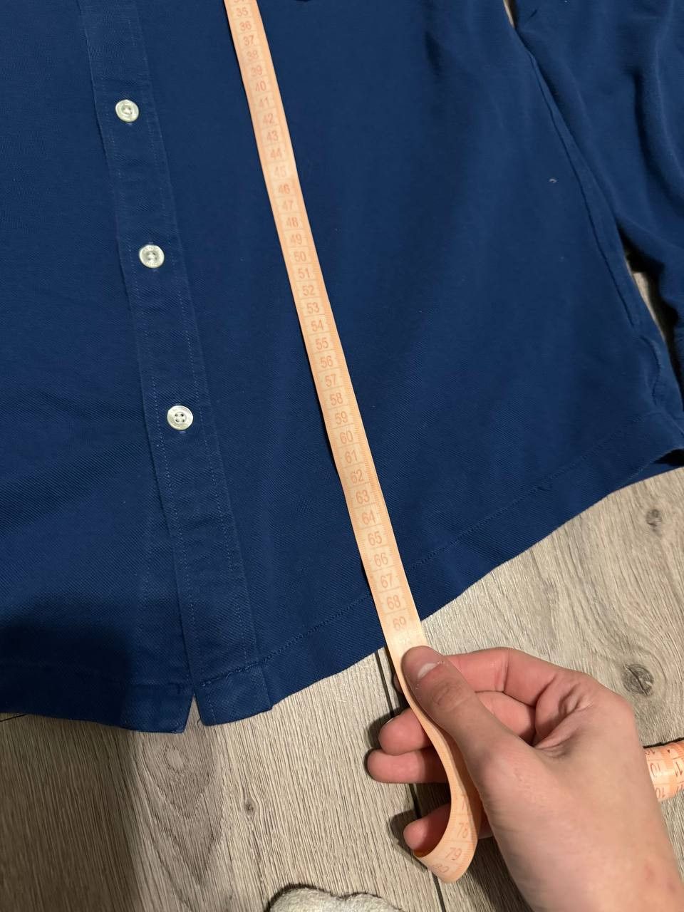 Lacoste Lacost shirt long sleeve mens M/L Blue Cotton Size US M / EU 48-50 / 2 - 6 Thumbnail