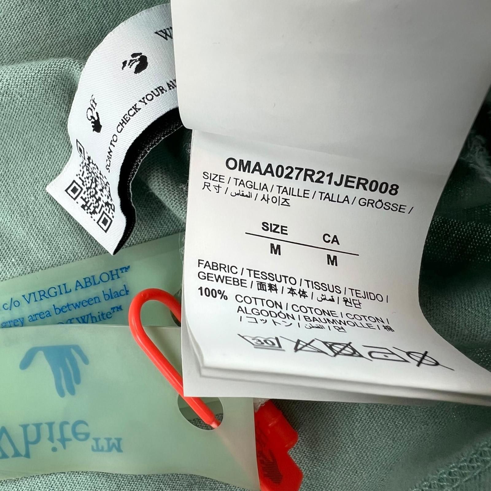 Off-White Off-White Graffiti Green T Shirt Size US M / EU 48-50 / 2 - 4 Thumbnail