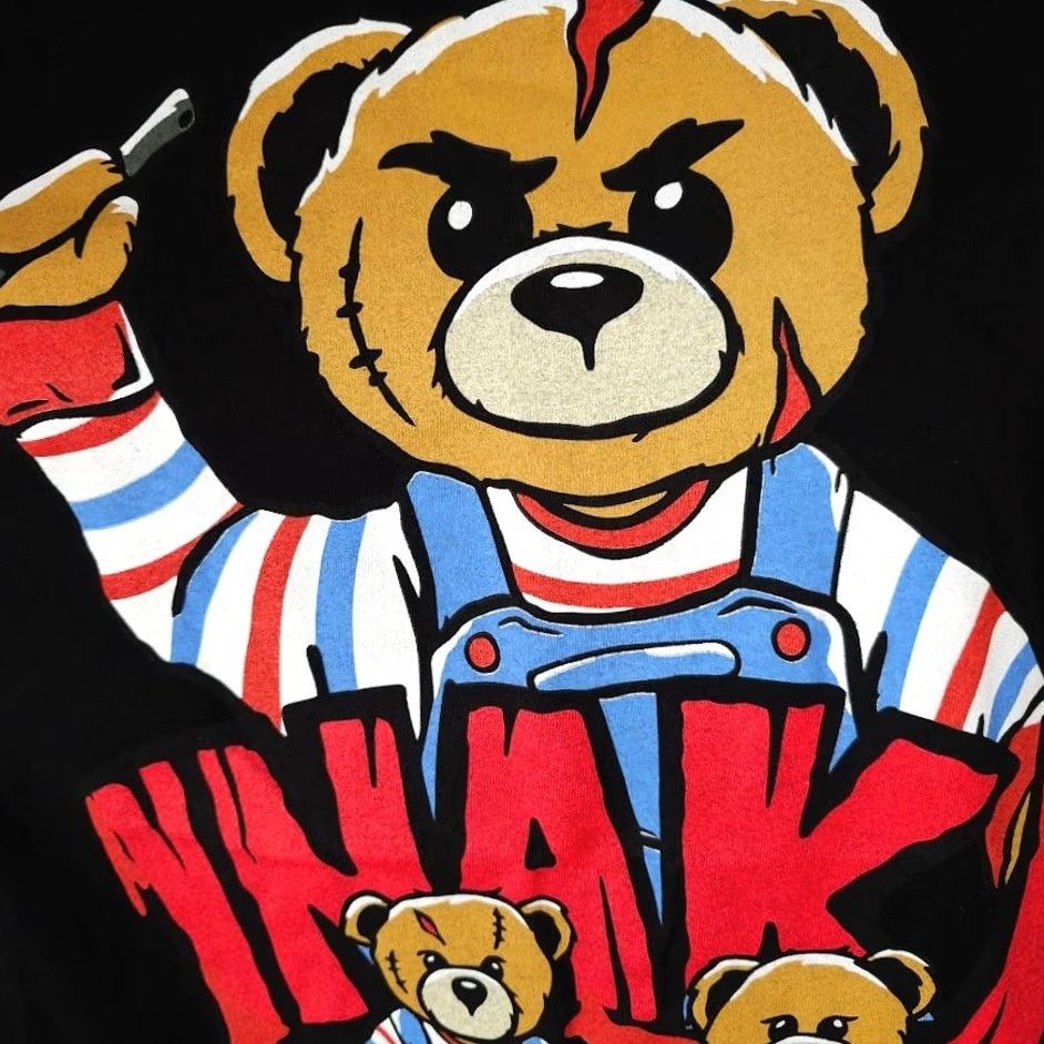 Vintage Chucky Inaka Power T Shirt Mens Medium Black Halloween Horror Movie Retro Crew Neck Short Sleeve Shirt Size US M / EU 48-50 / 2 - 3 Thumbnail