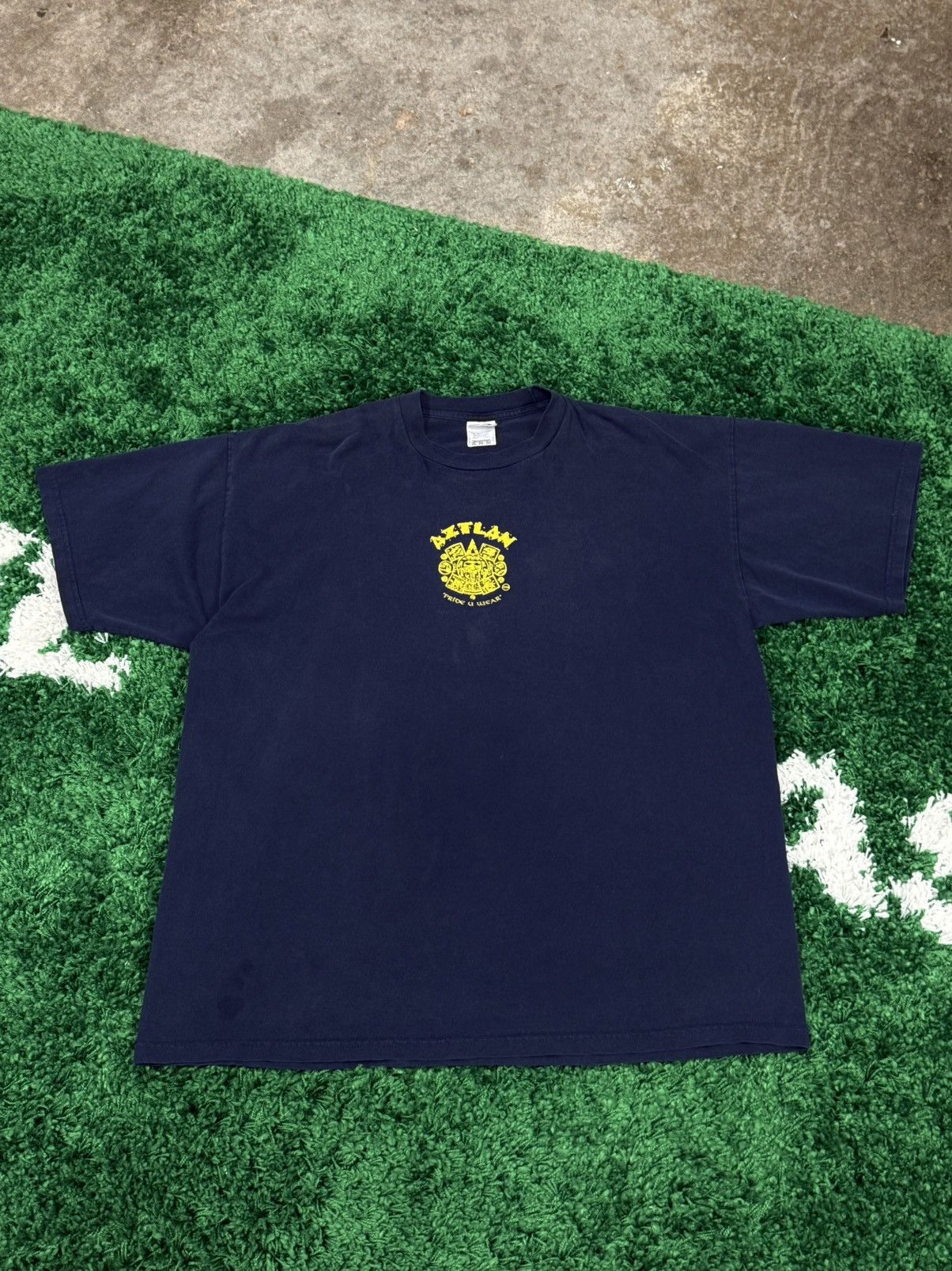 Vintage RARE Vintage Aztlan Mexicano Michigan Aztec Mayan Gang Tee Size US XXL / EU 58 / 5 - 2 Thumbnail