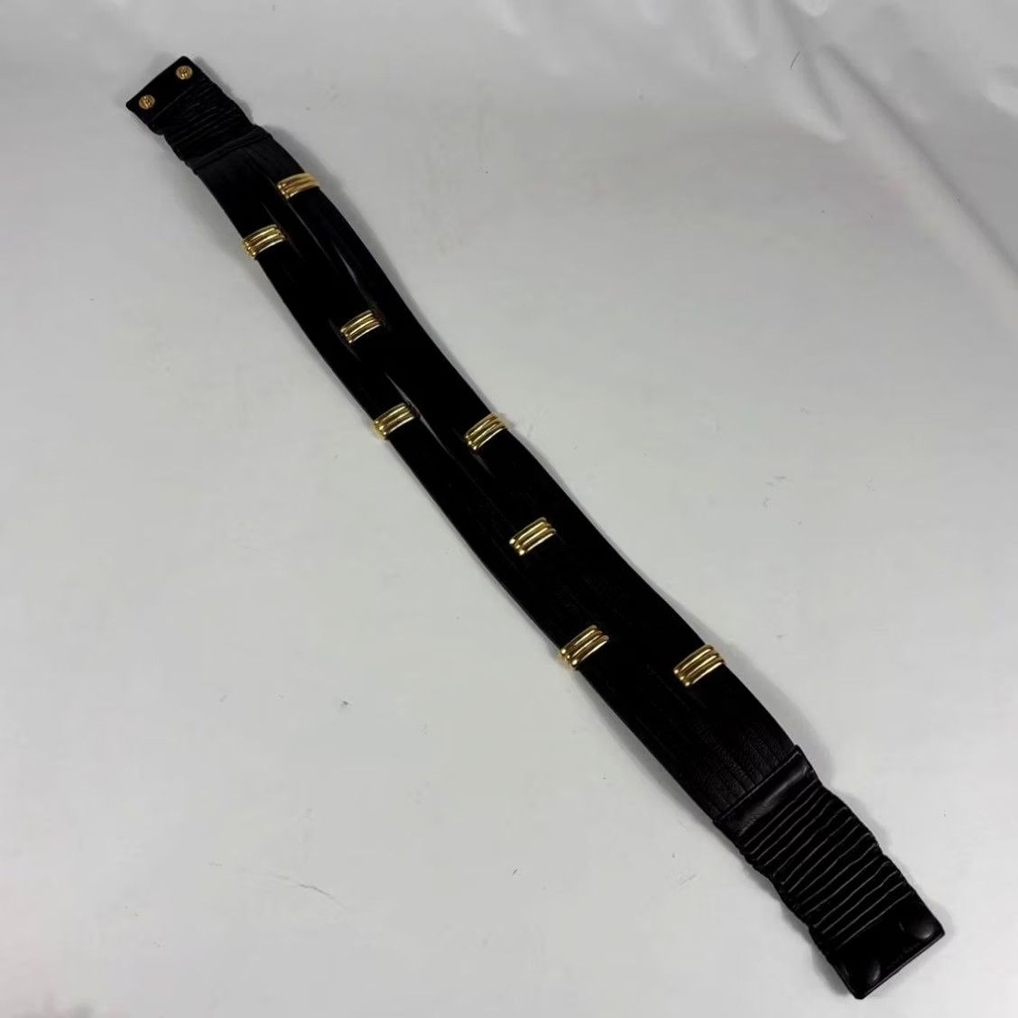 Valentino Valentino Women Belt Garavani Leather Gold Dark Brown Limited Edition VHTF Popul Size ONE SIZE - 3 Thumbnail