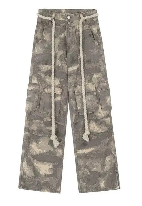 Designer × Japanese Brand Oversize Camouflage Cargo Pant Size US 30 / EU 46 - 4 Thumbnail