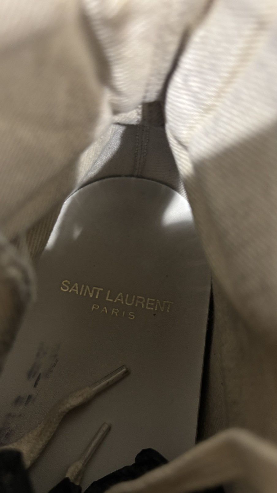 Saint Laurent Paris Saint Laurent Paris “Smoking Forever” High Top Sneaker Size US 5.5 / EU 38 - 15 Thumbnail