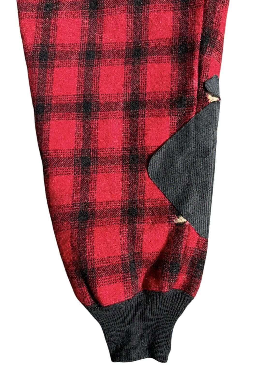 Designer Vintage 1950s 60s Woolrich Buffalo Plaid Hunting Pants L Size US 34 / EU 50 - 3 Thumbnail