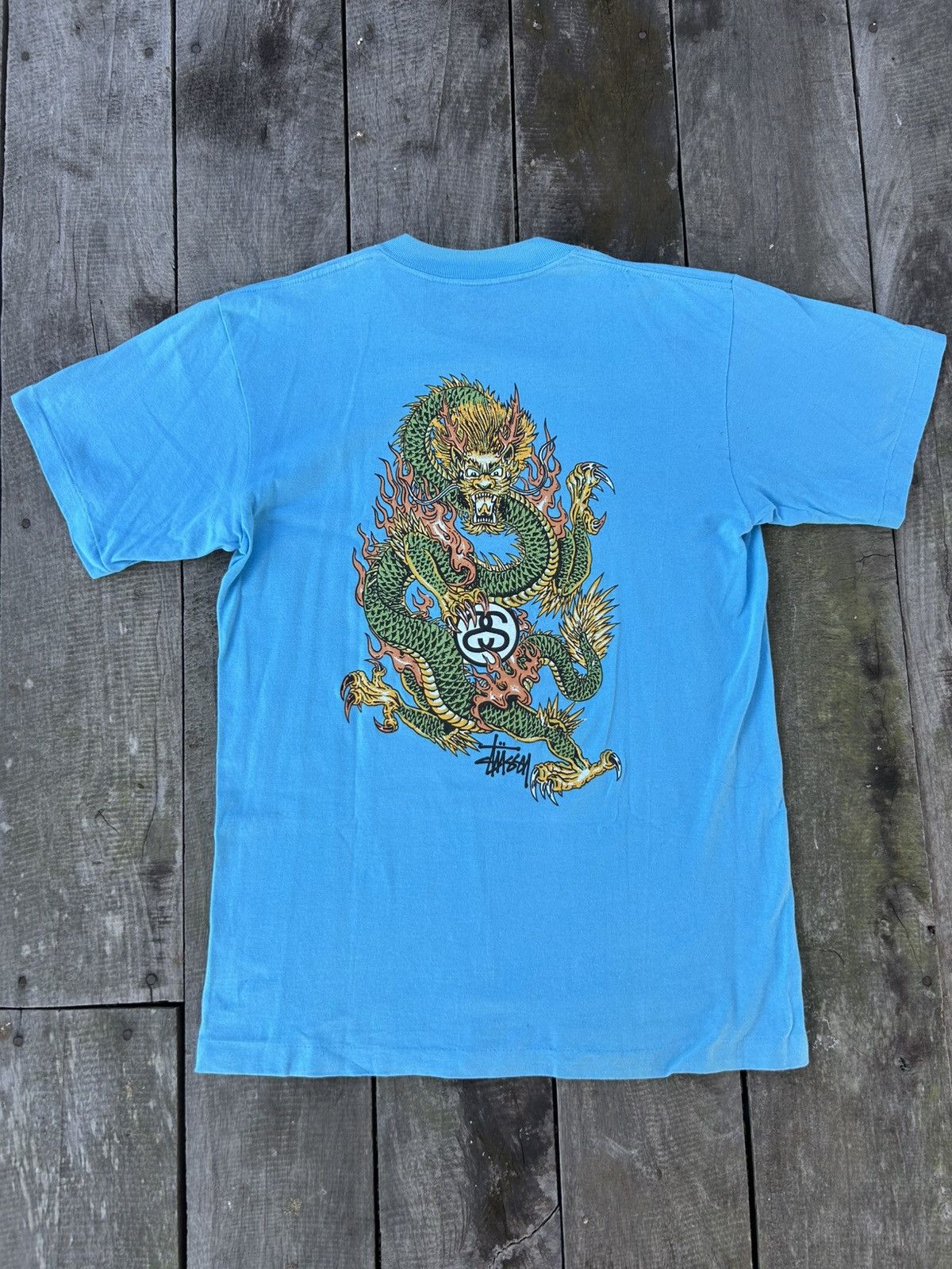 Stussy VINTAGE RARE 90s STUSSY DRAGON NICE GRAPICH Size US M / EU 48-50 / 2 - 1 Thumbnail