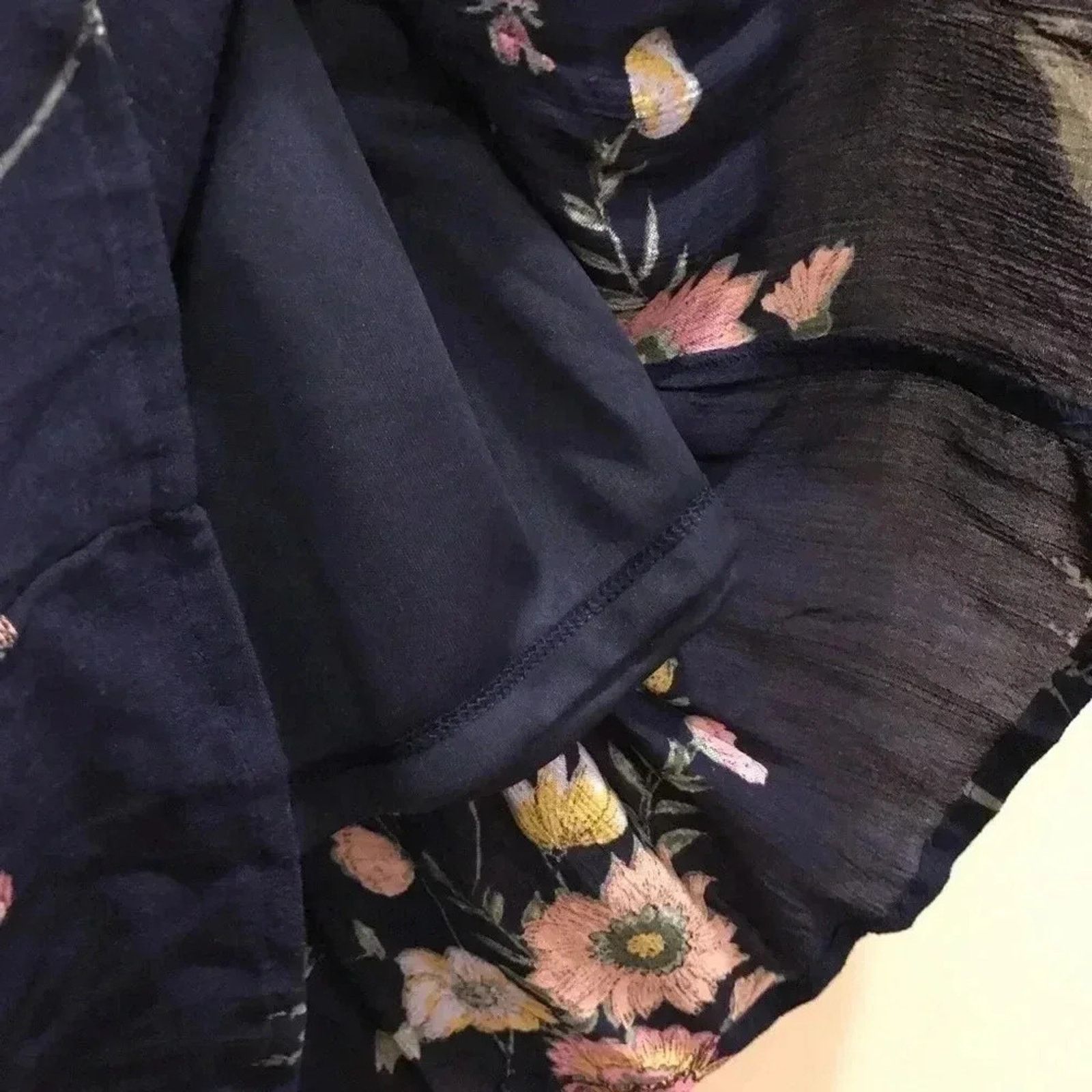 Old Navy Old Navy Floral Dress Blue NWT Sz XS Long Sleeves Boho Tunic Size XS / US 0-2 / IT 36-38 - 7 Thumbnail