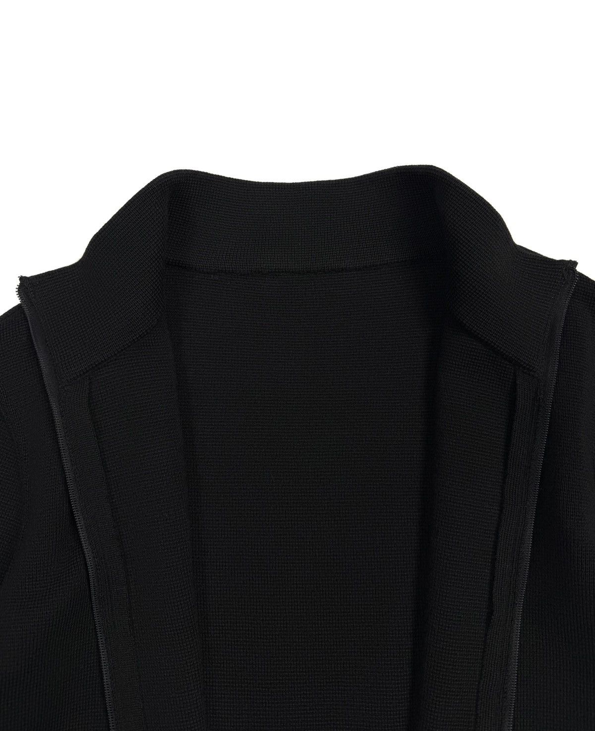 トップス PRADA nylon wool ds knit black Prada Wool Knit Full Zip Sweater Nylon Panels Black Women's