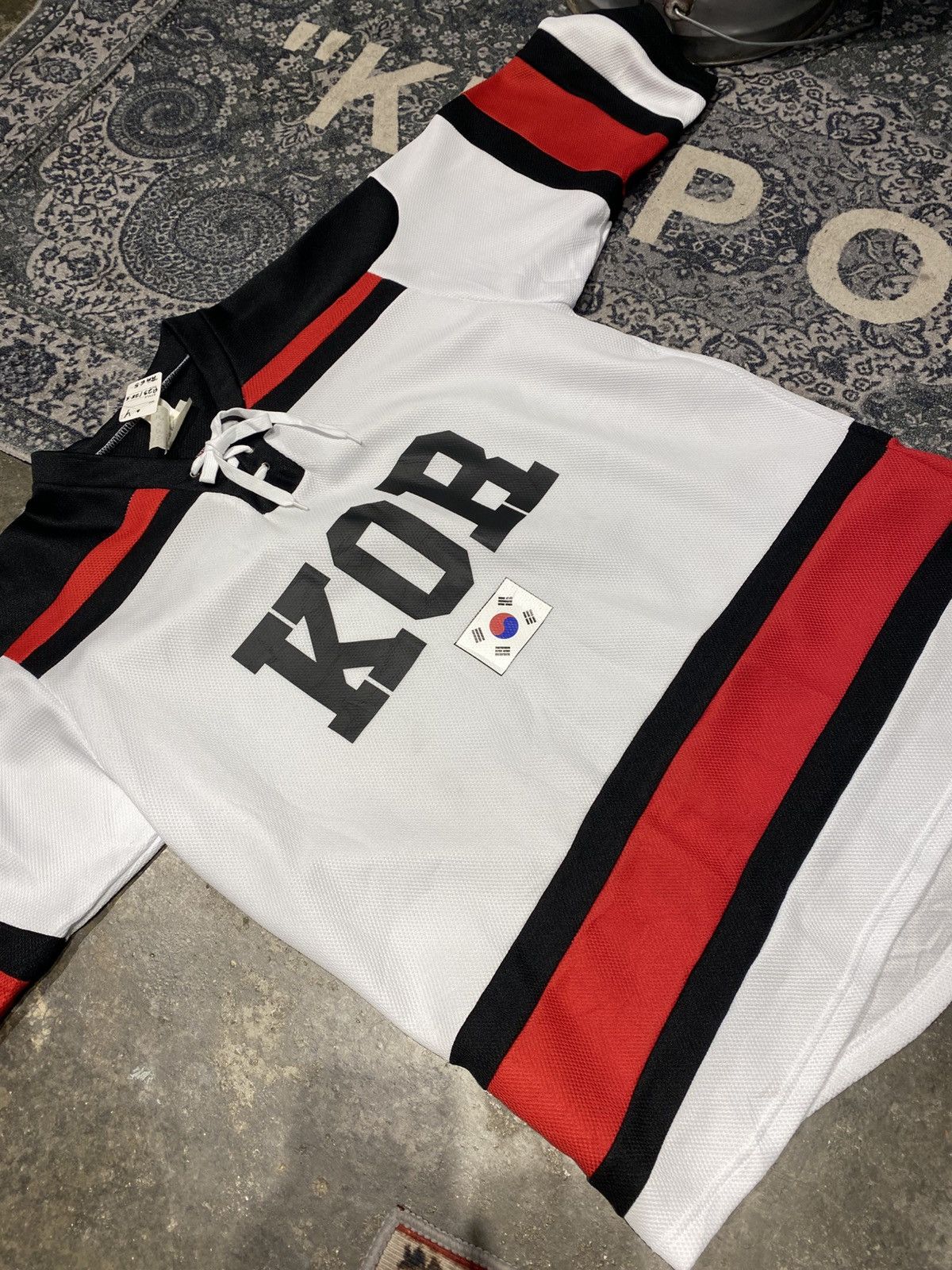 Other South Korea KOR National Team Lace-Up Ice Hockey Jersey Size US L / EU 52-54 / 3 - 3 Thumbnail