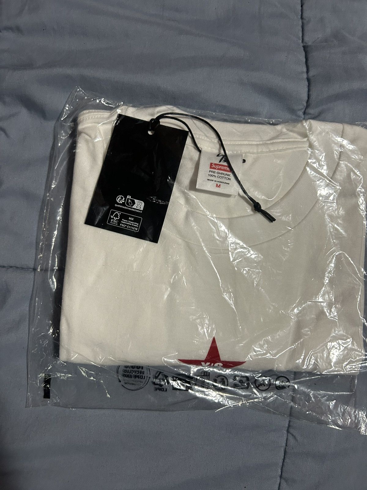 Supreme × Yohji Yamamoto Supreme White Yohji Yamamoto Star T-Shirt Size US M / EU 48-50 / 2 - 1 Thumbnail