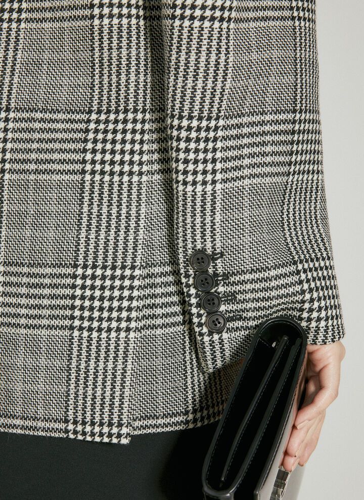 Saint Laurent Paris o1bcso1str1124 Oversized Jacket in Grey Size XS / US 0-2 / IT 36-38 - 5 Thumbnail
