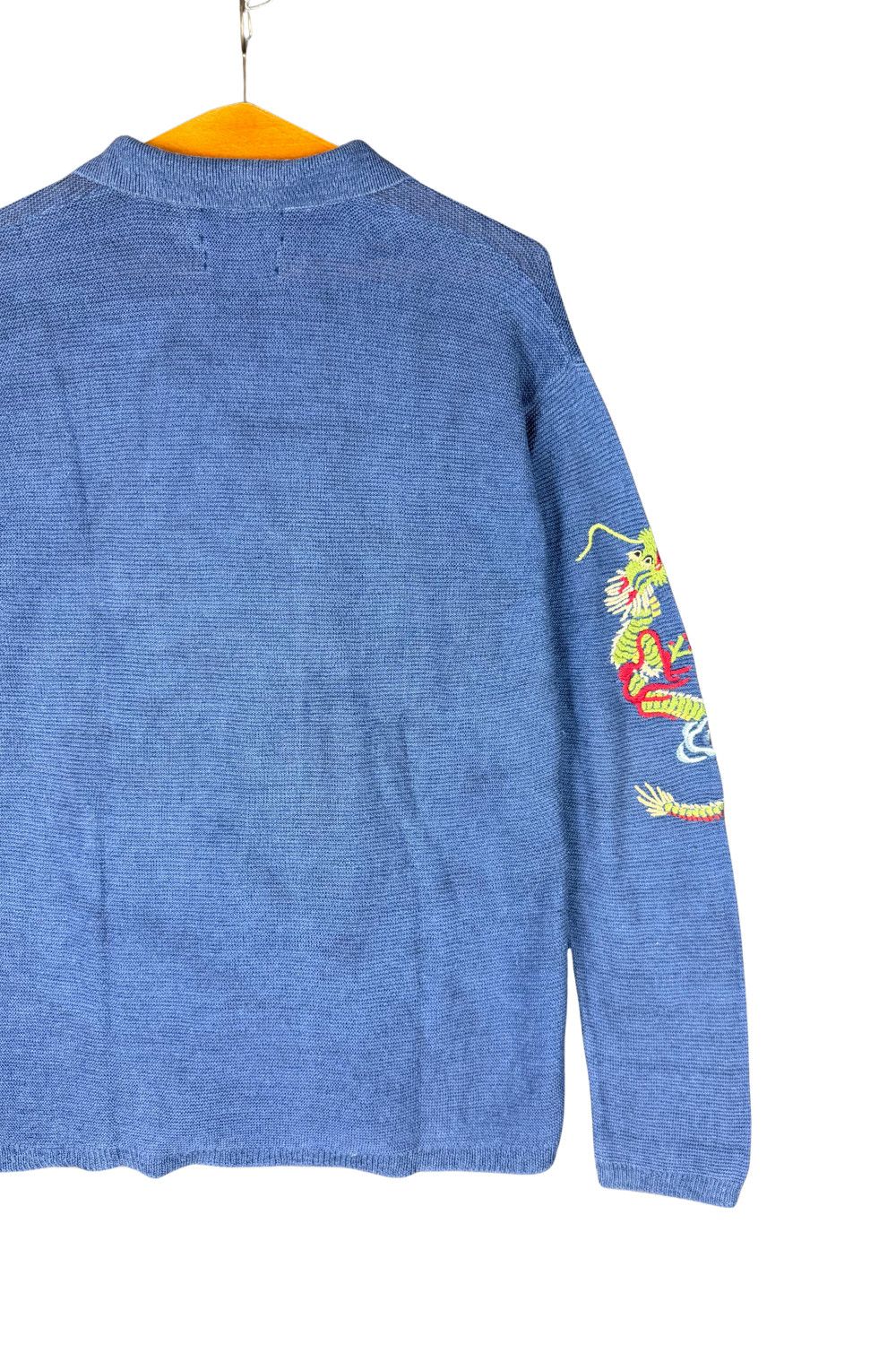 Polo Ralph Lauren Polo Ralph Lauren Dragon Embroidery Linen Knit Sweater XL Size US XL / EU 56 / 4 - 12 Thumbnail