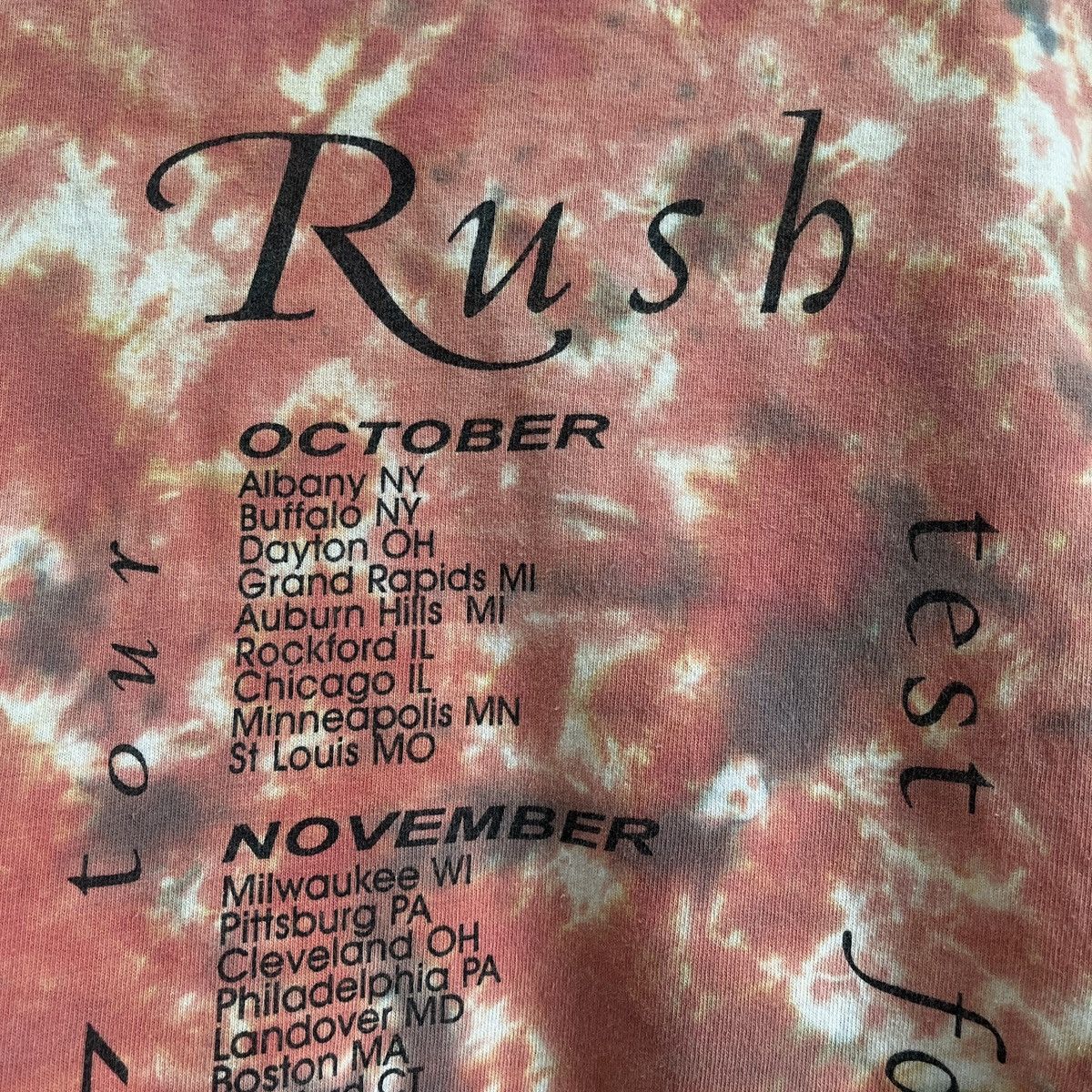 Vintage Tie Dye Vintage Rush Test For Echo 1996-1997 Tour Tees Size US XL / EU 56 / 4 - 11 Thumbnail