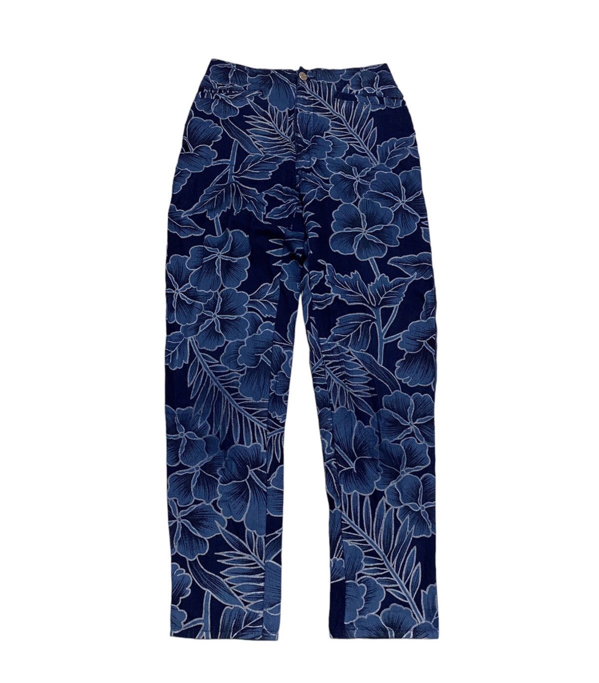 90s KENZOjeans flower stripe denim pants