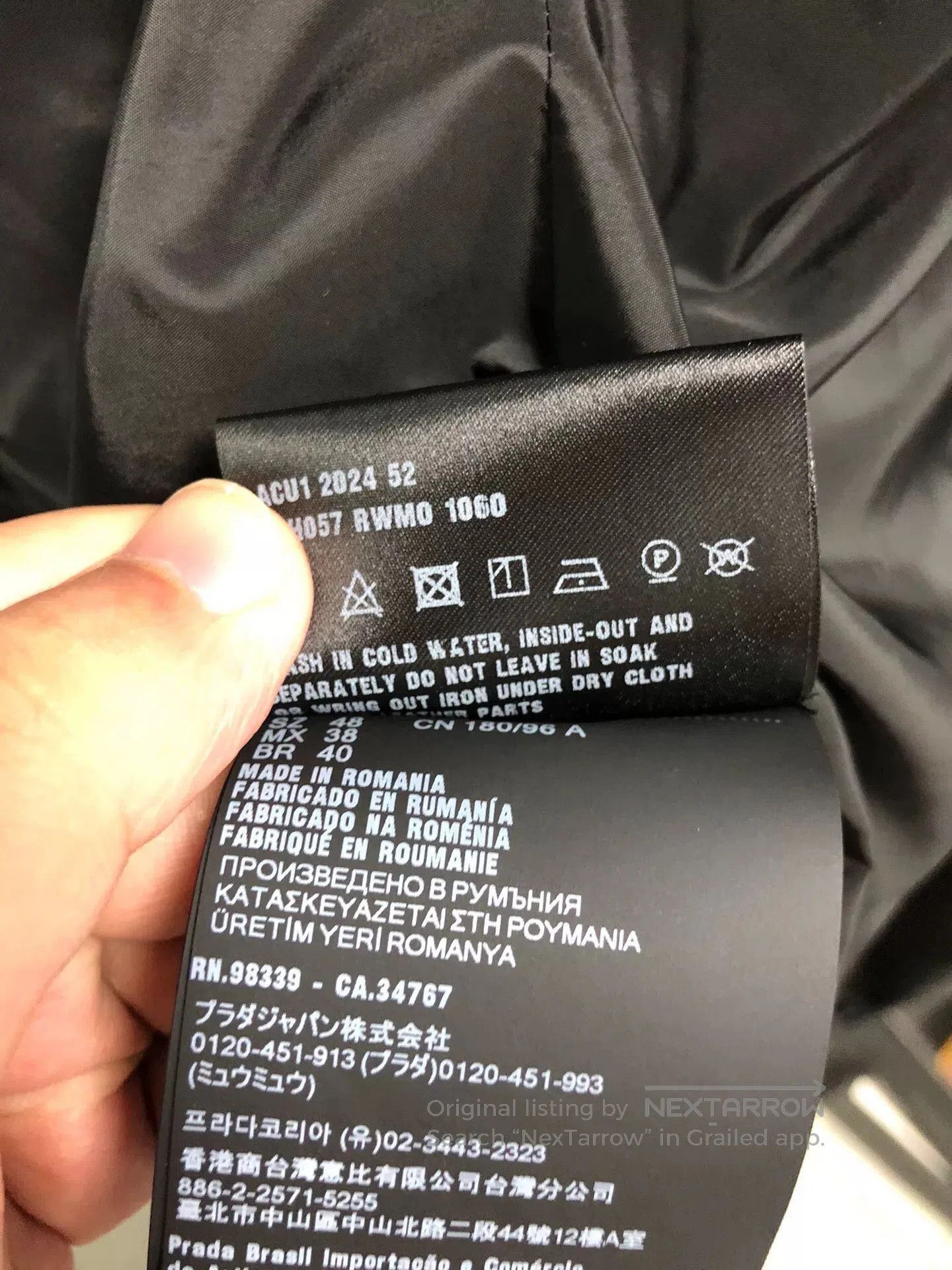 Prada prada black reversible jacket size 48. Size US M / EU 48-50 / 2 - 6 Thumbnail