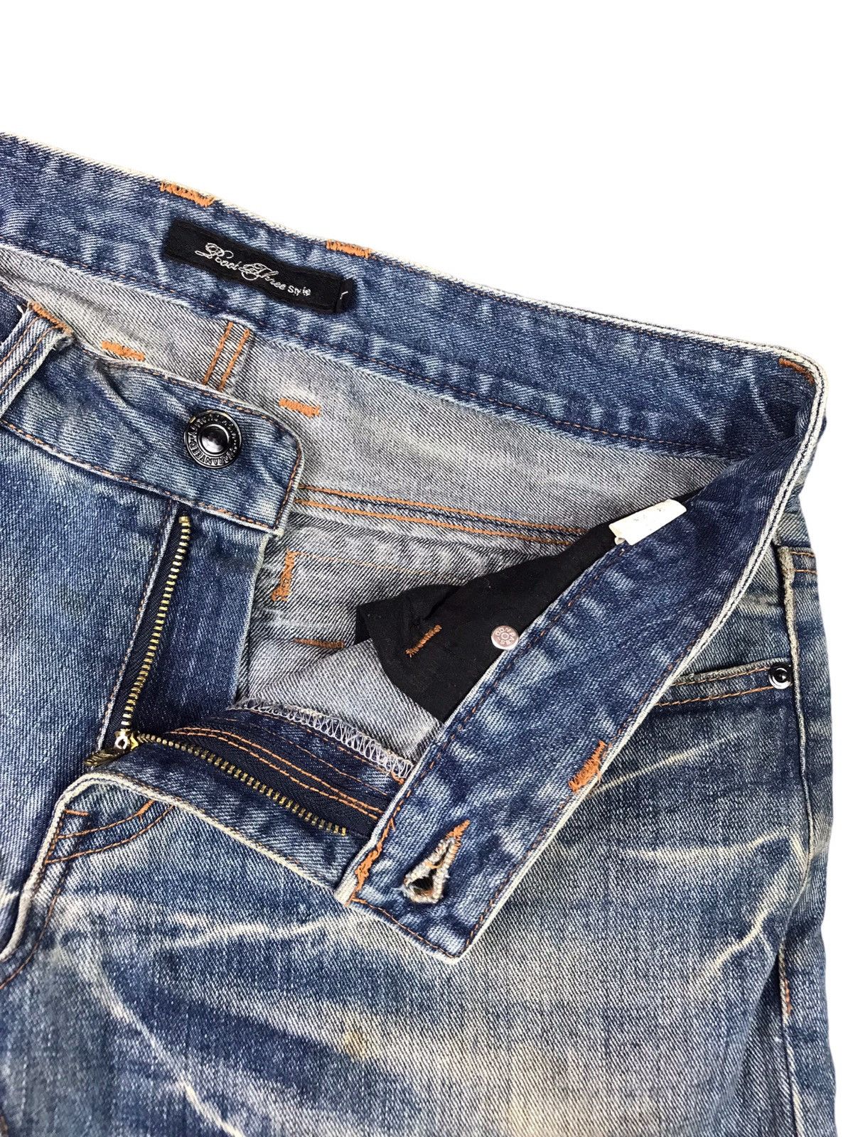 Japanese Brand AUTHENTIC ROOT THREE STYLE BIKERS JEANS Size US 35 - 6 Thumbnail