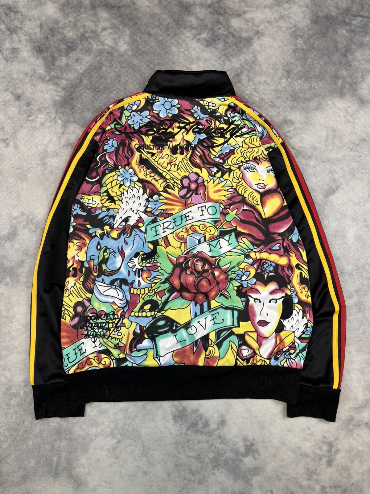 Christian Audigier × Ed Hardy × Vintage Vintage Ed Hardy Zip sweatshirt light jacket y2k big logo Size US L / EU 52-54 / 3 - 5 Thumbnail