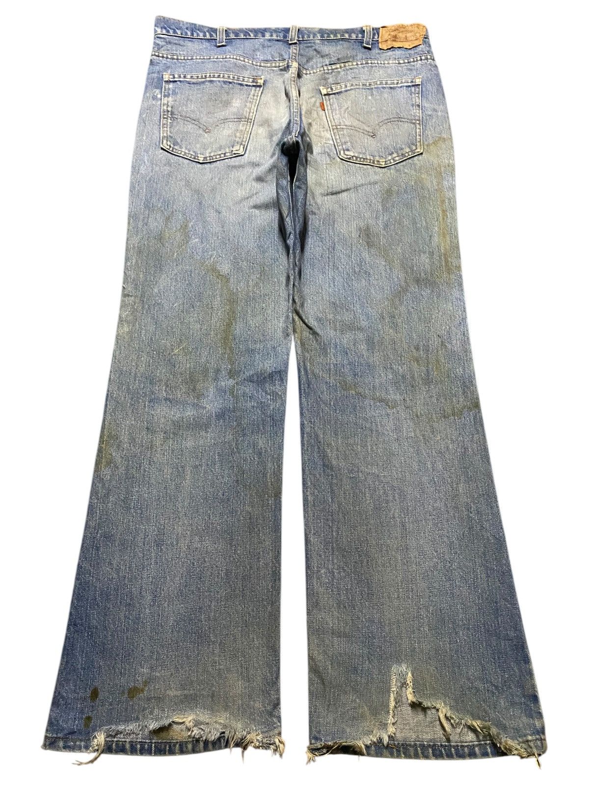 Levi's Levis 575 Orange Tab Bell Bottom Bootcut Flare Jeans Size US 36 / EU 52 - 2 Thumbnail