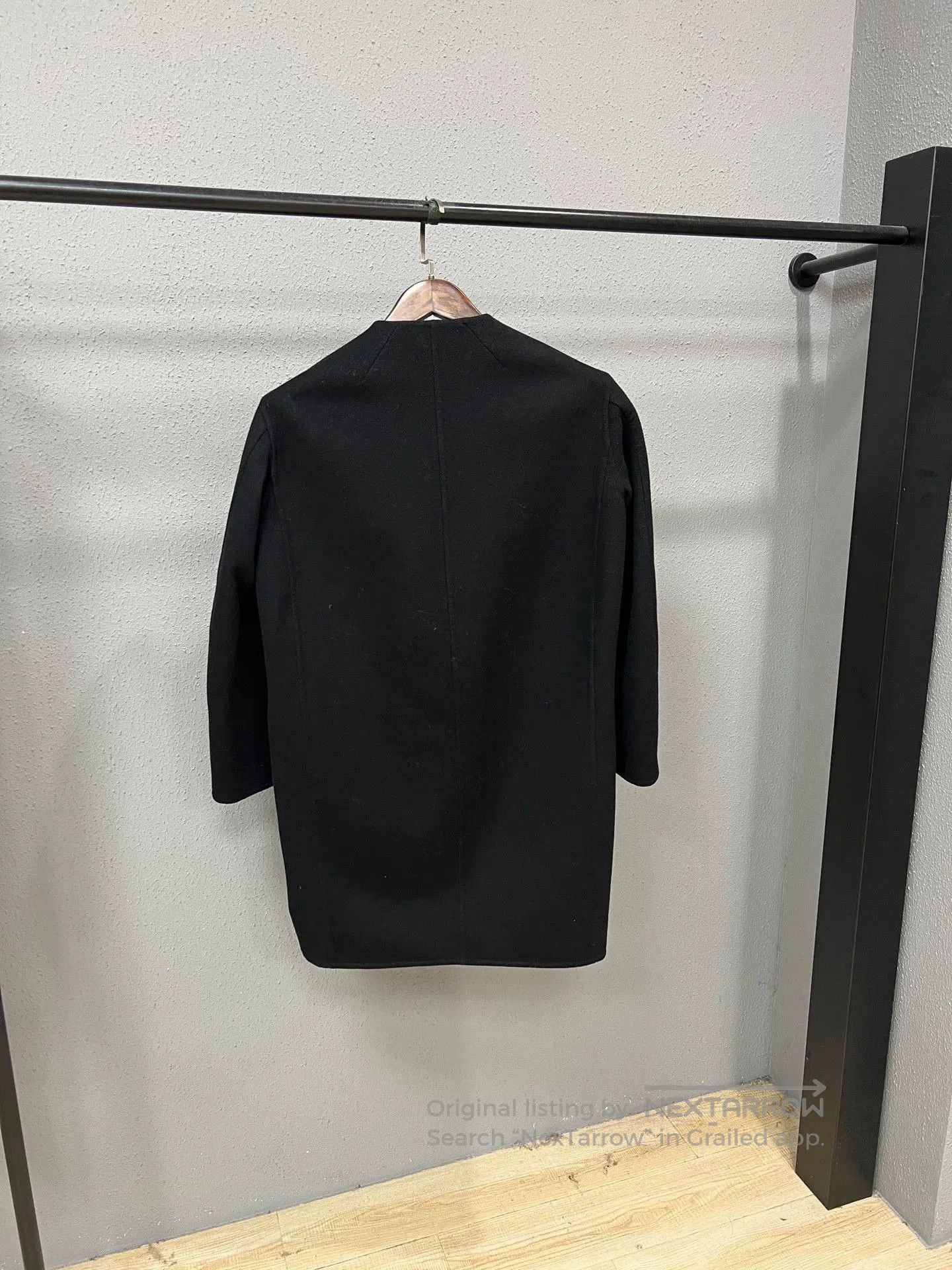 Celine Celine Cashmere Round Neck Coat. Size XXS / US 00 / IT 34 - 2 Thumbnail