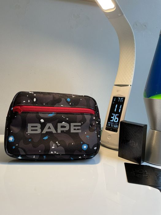 Bape space camo online shoulder bag